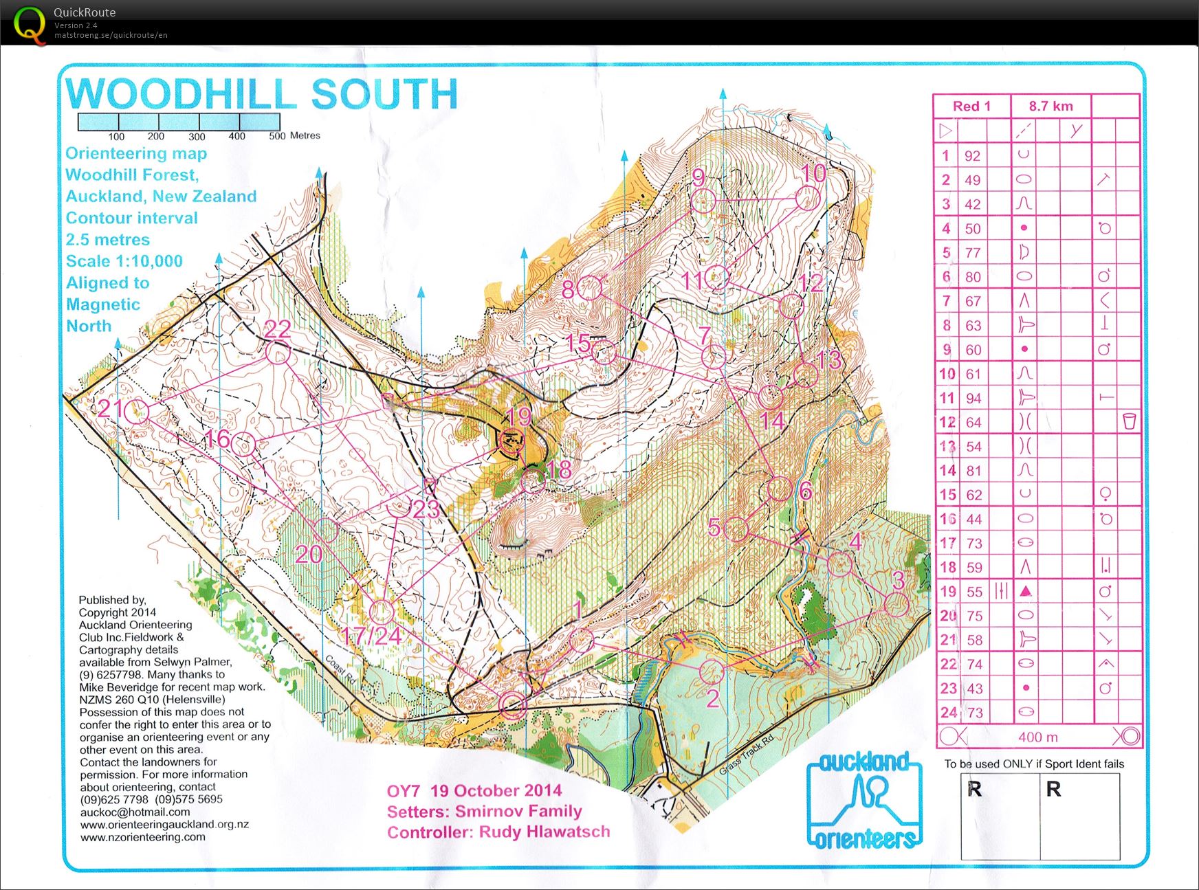 OY7 - Woodhill South / NorthWest Champs (18.10.2014)