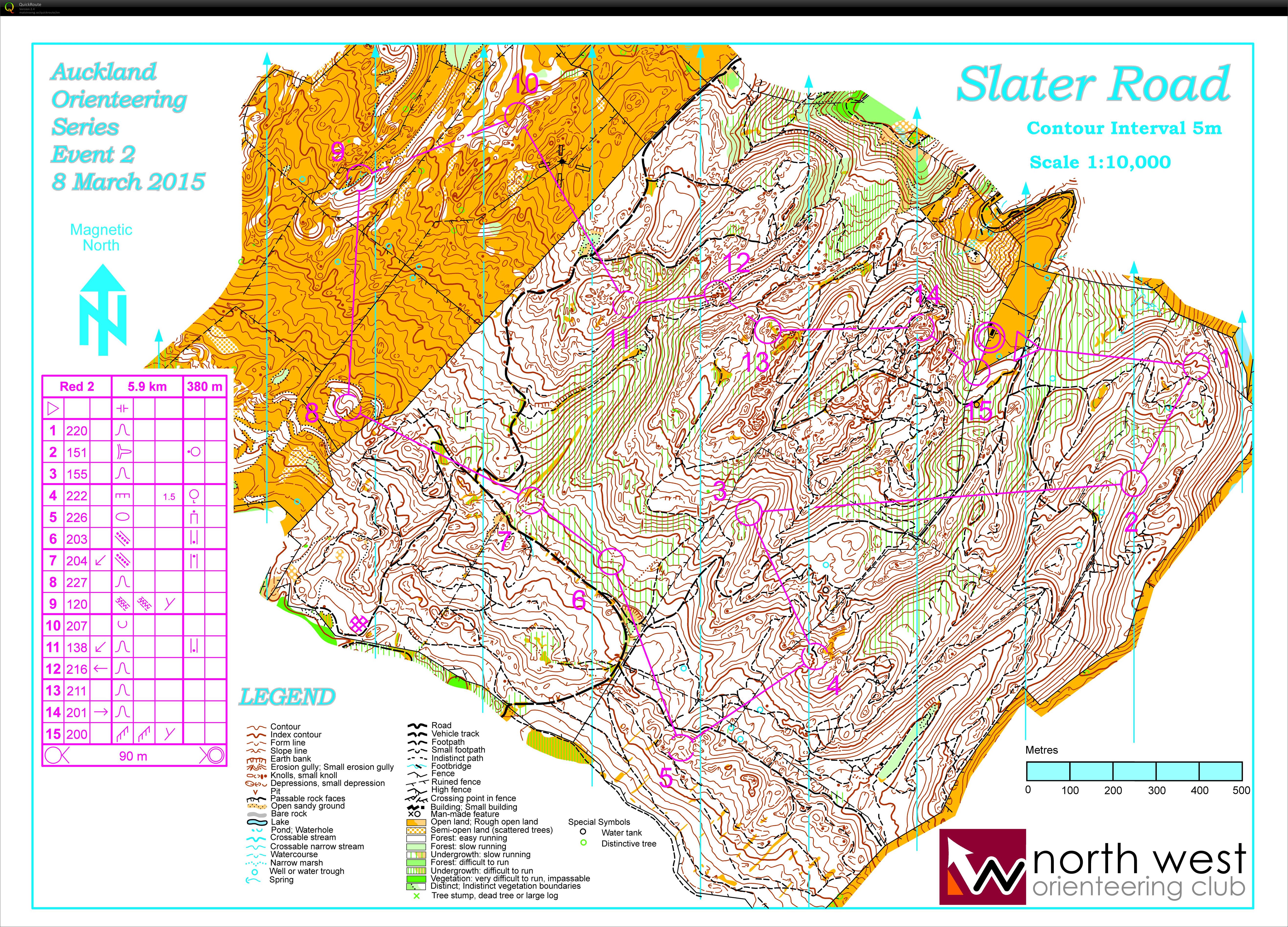 Auckland Orienteering Series 2 (07/03/2015)