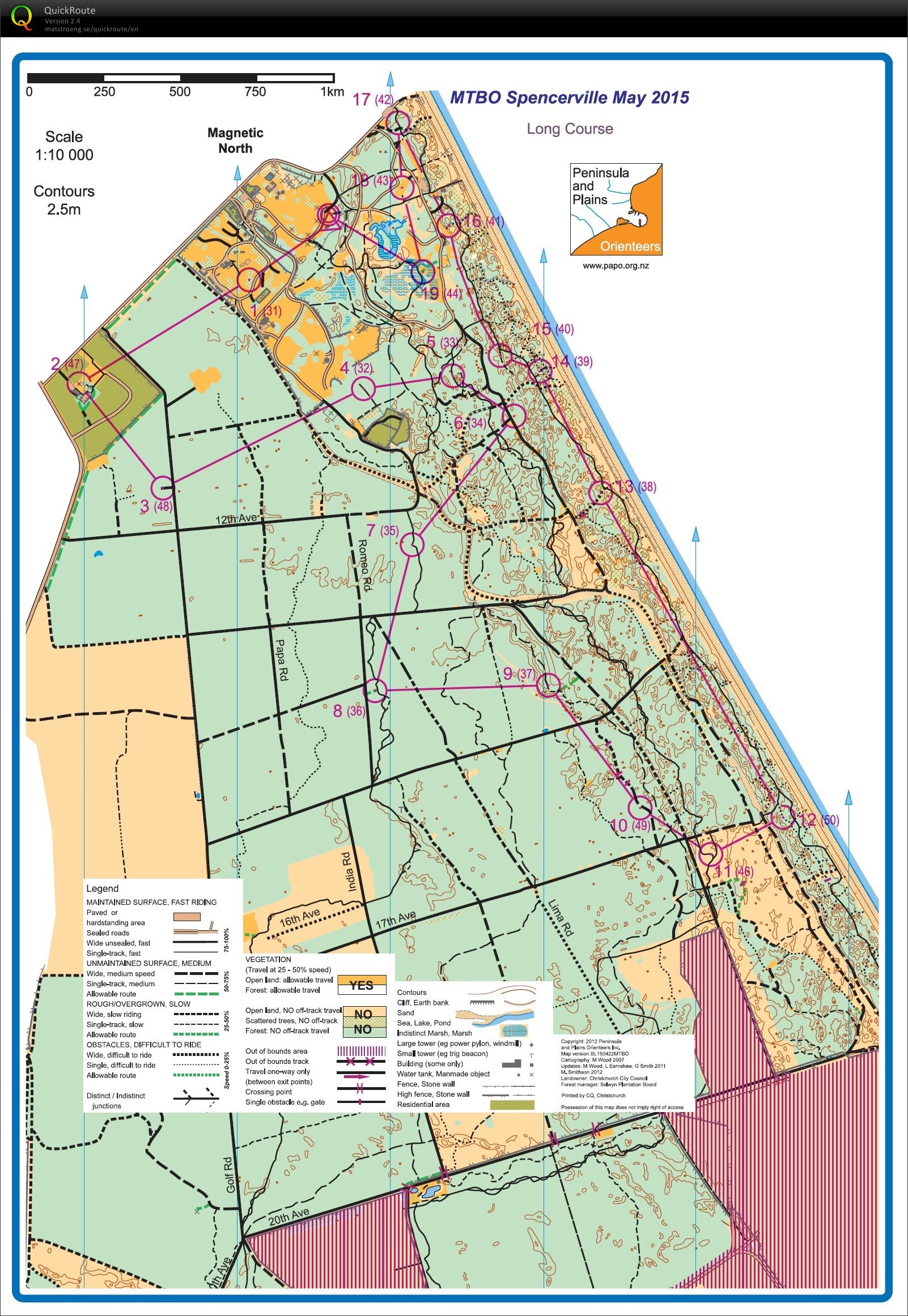 Spencerville MTBO (03/05/2015)