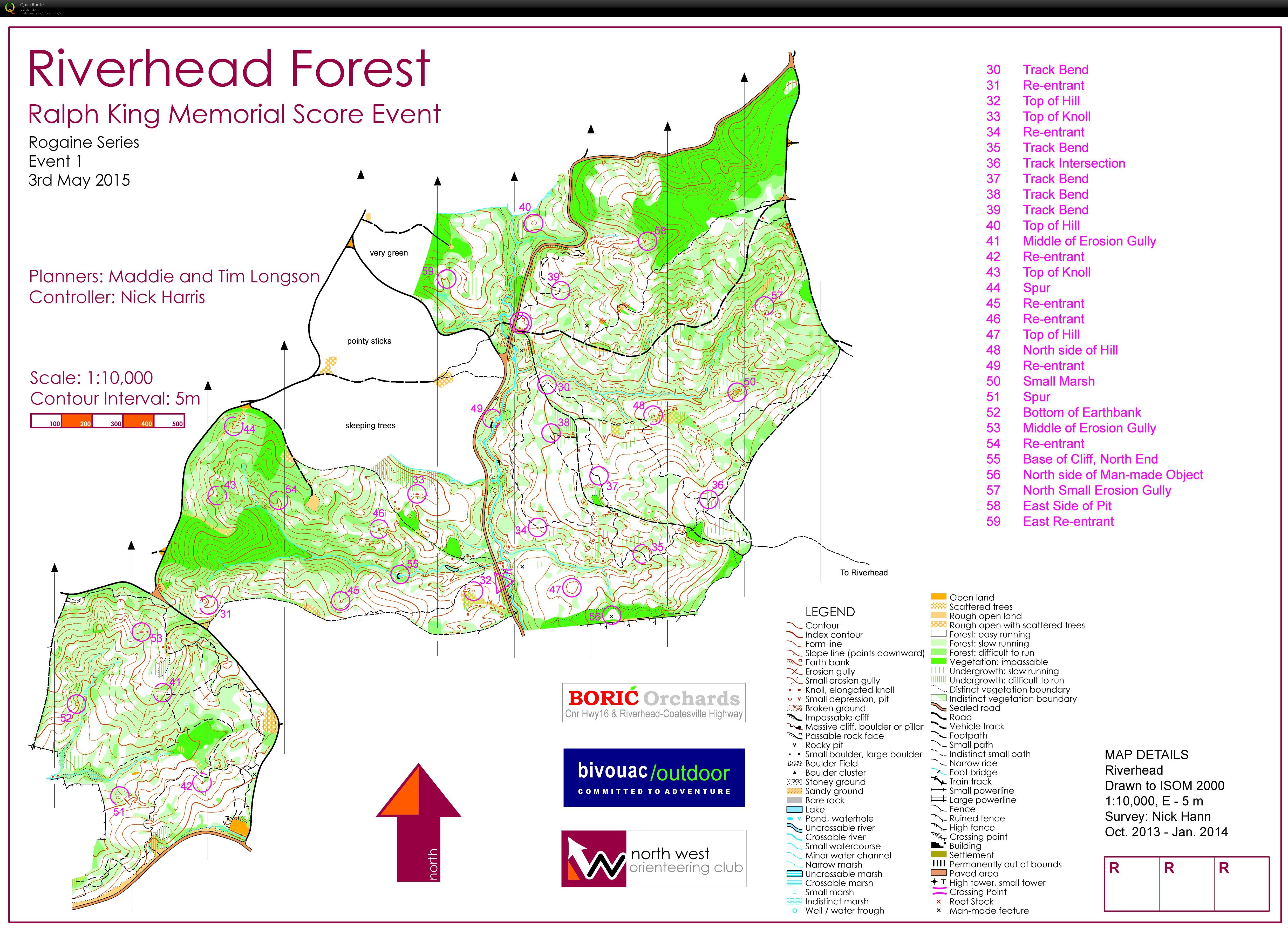 Auckland Rogaine Series 1 (2015-05-03)