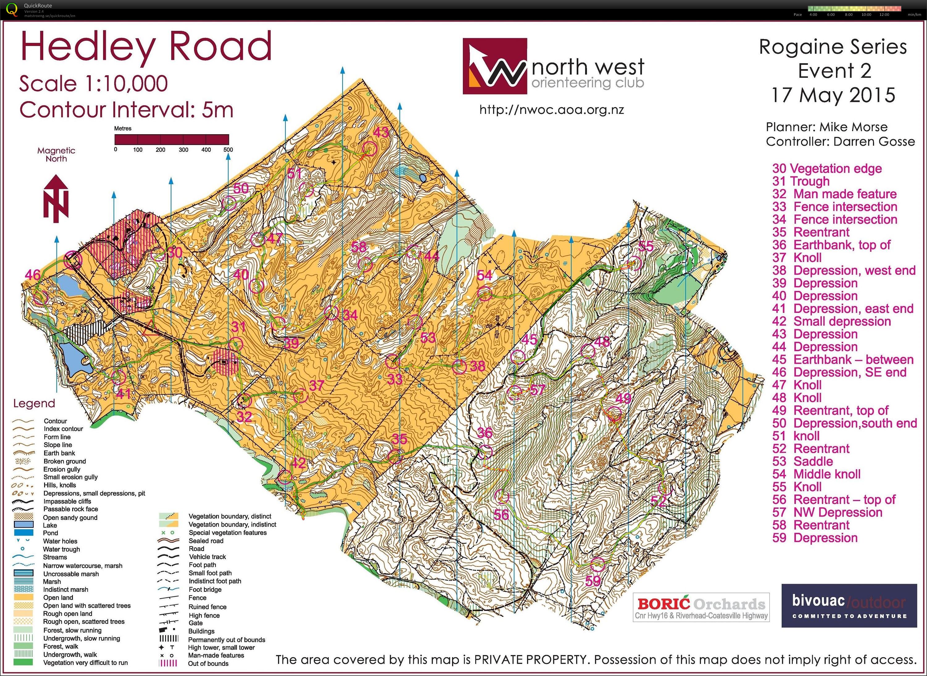 NWOC Rogaine (16/05/2015)