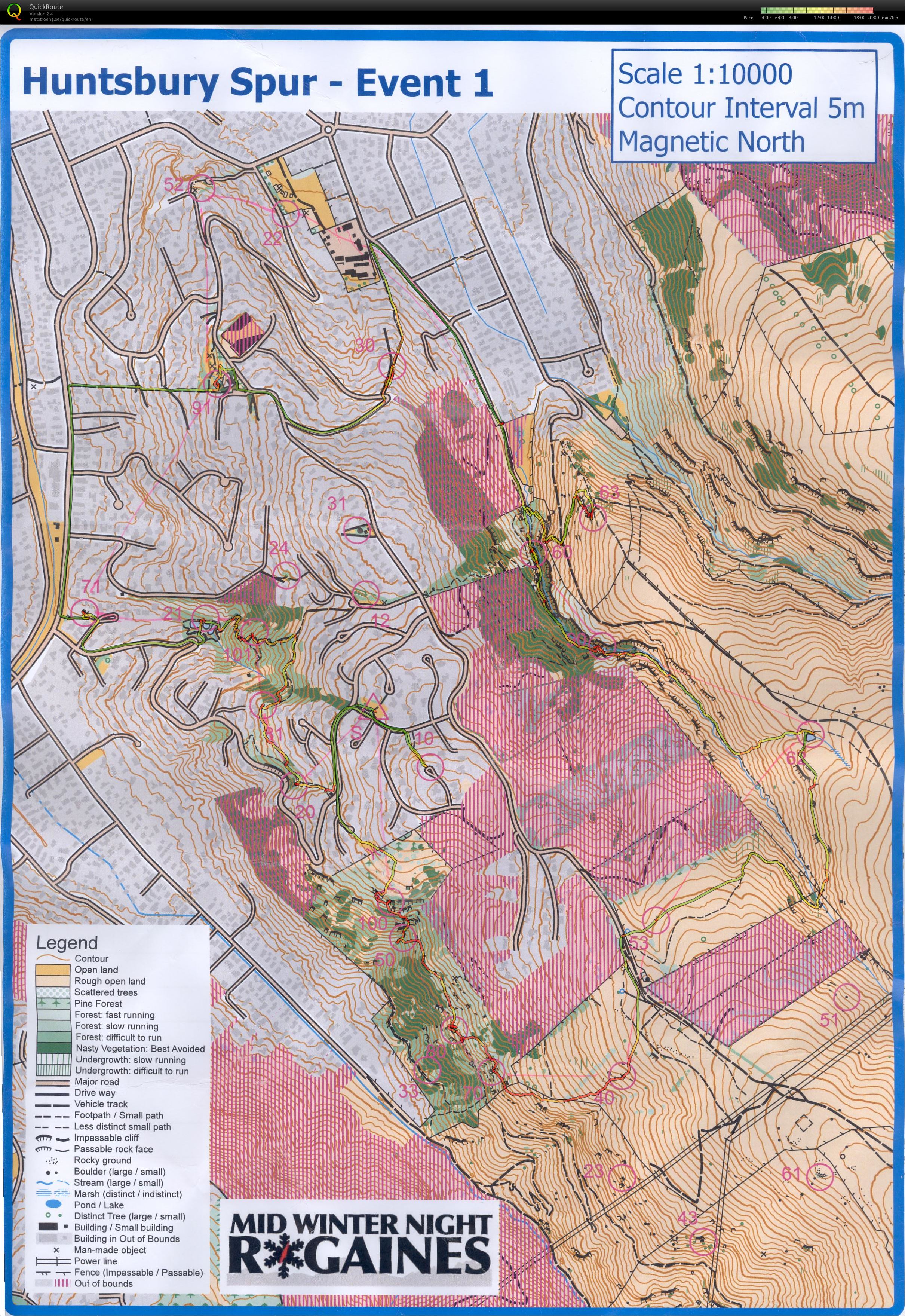 Mid Winter Night Rogaines (2015-06-10)