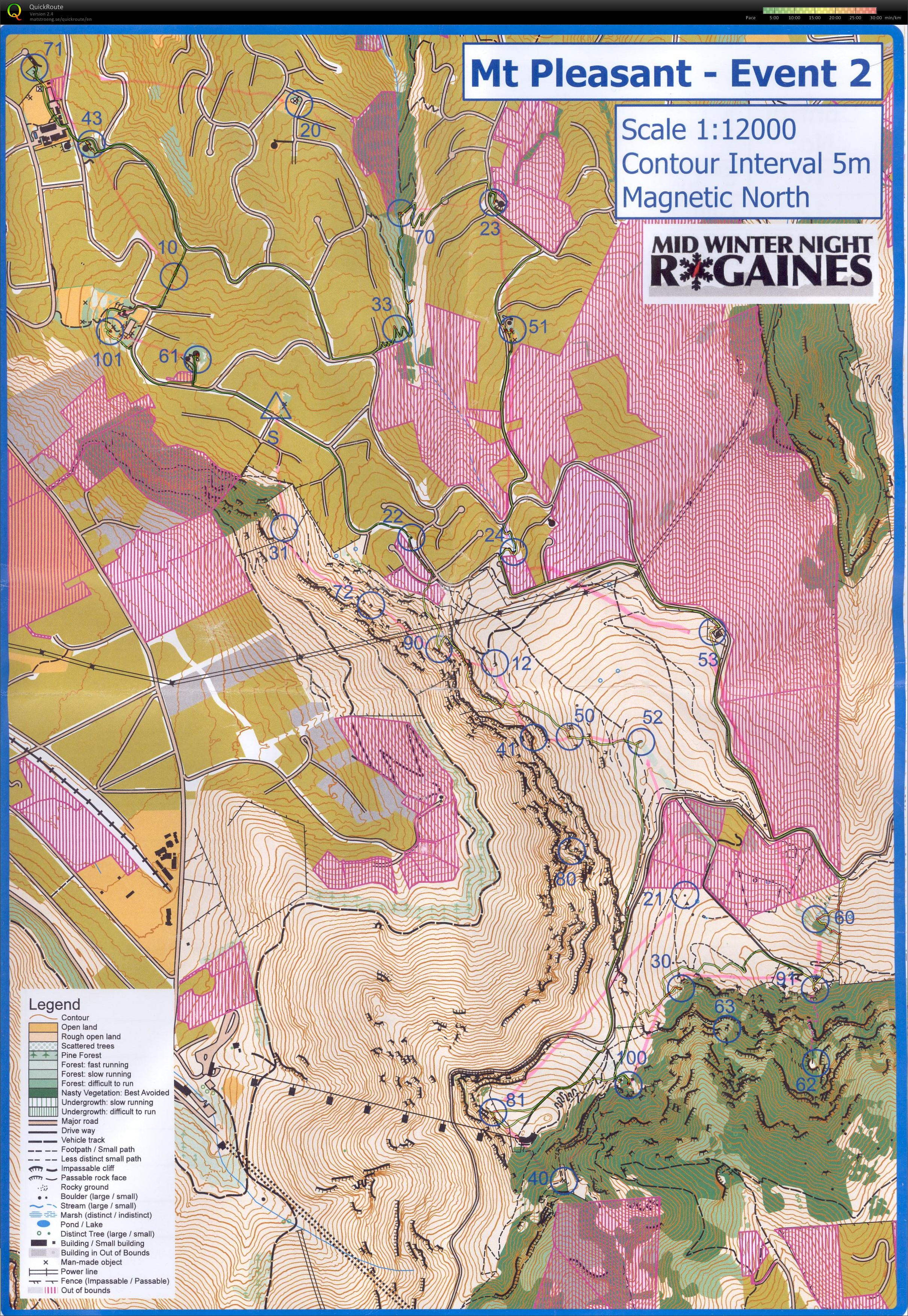 Mid Winter Night Rogaines (17/06/2015)