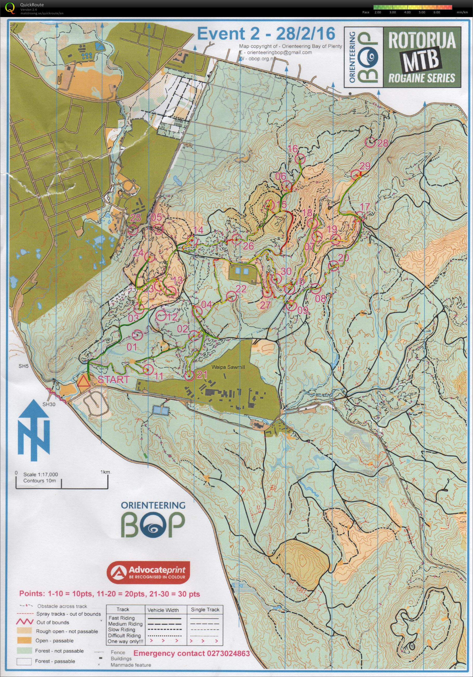 MTB Rogaine Series - Race 2 (27.02.2016)