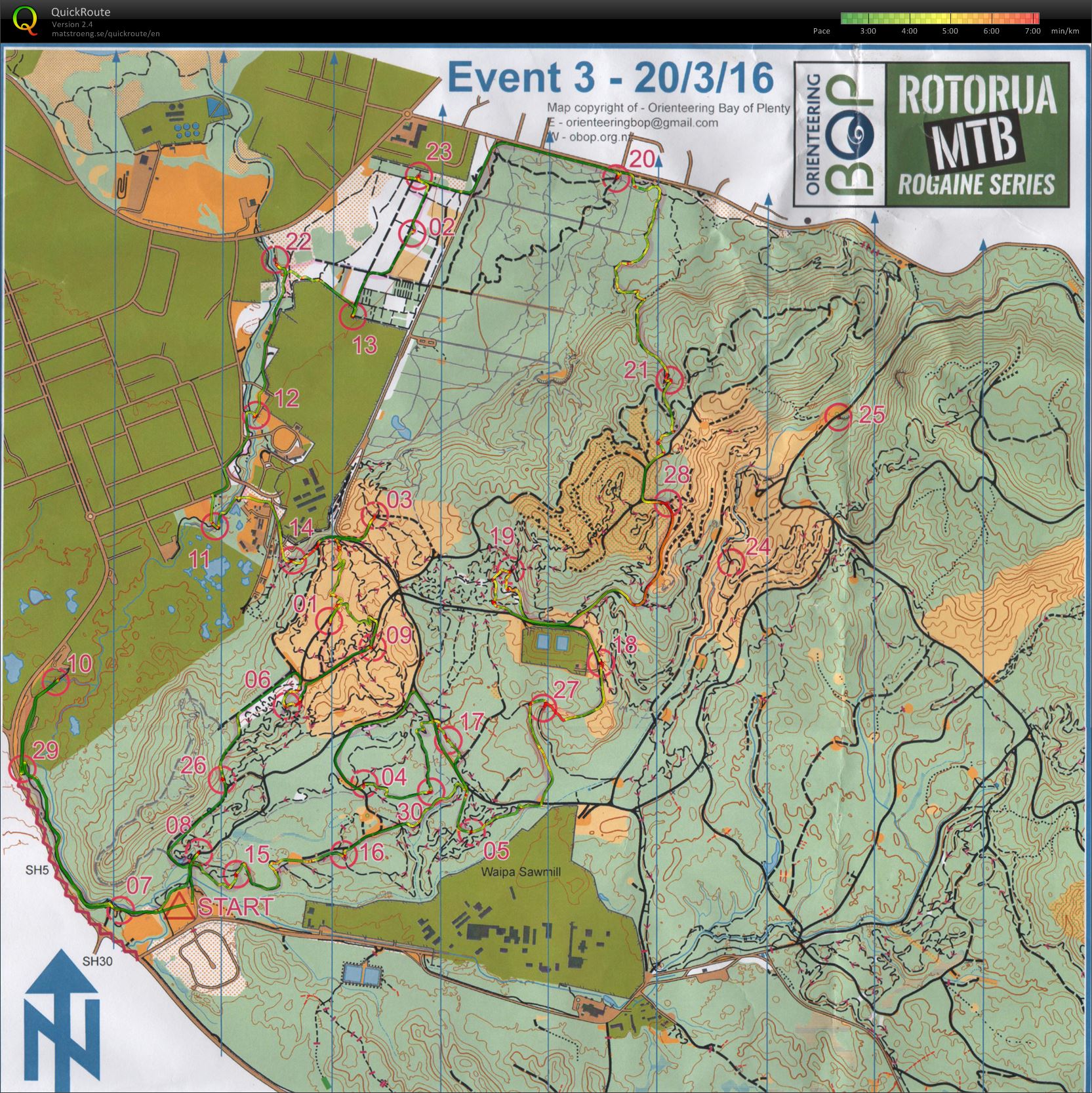 MTB Rogaine Series - Race 3 (19.03.2016)