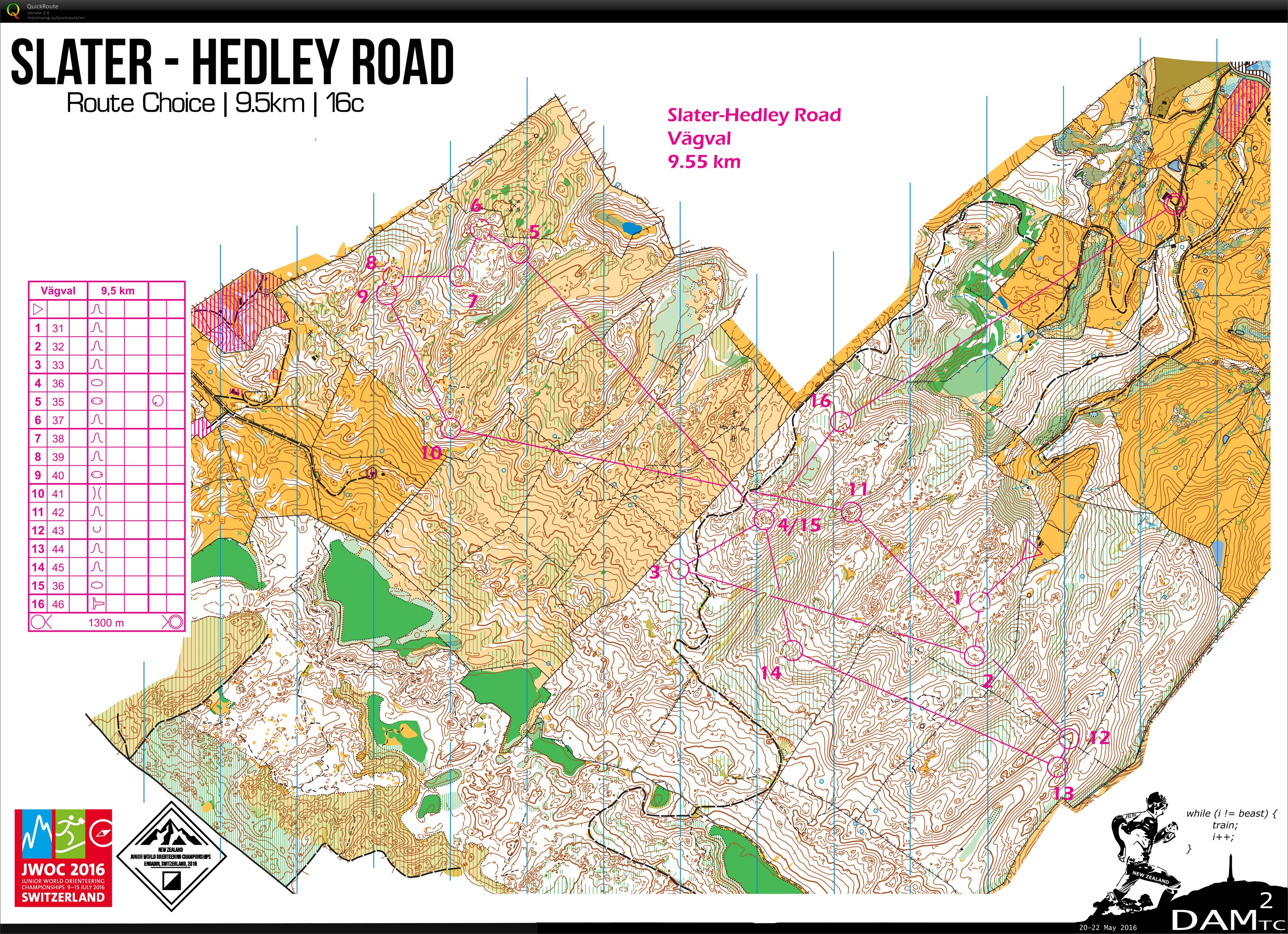 DAM^2 TC Route Choices (20/05/2016)