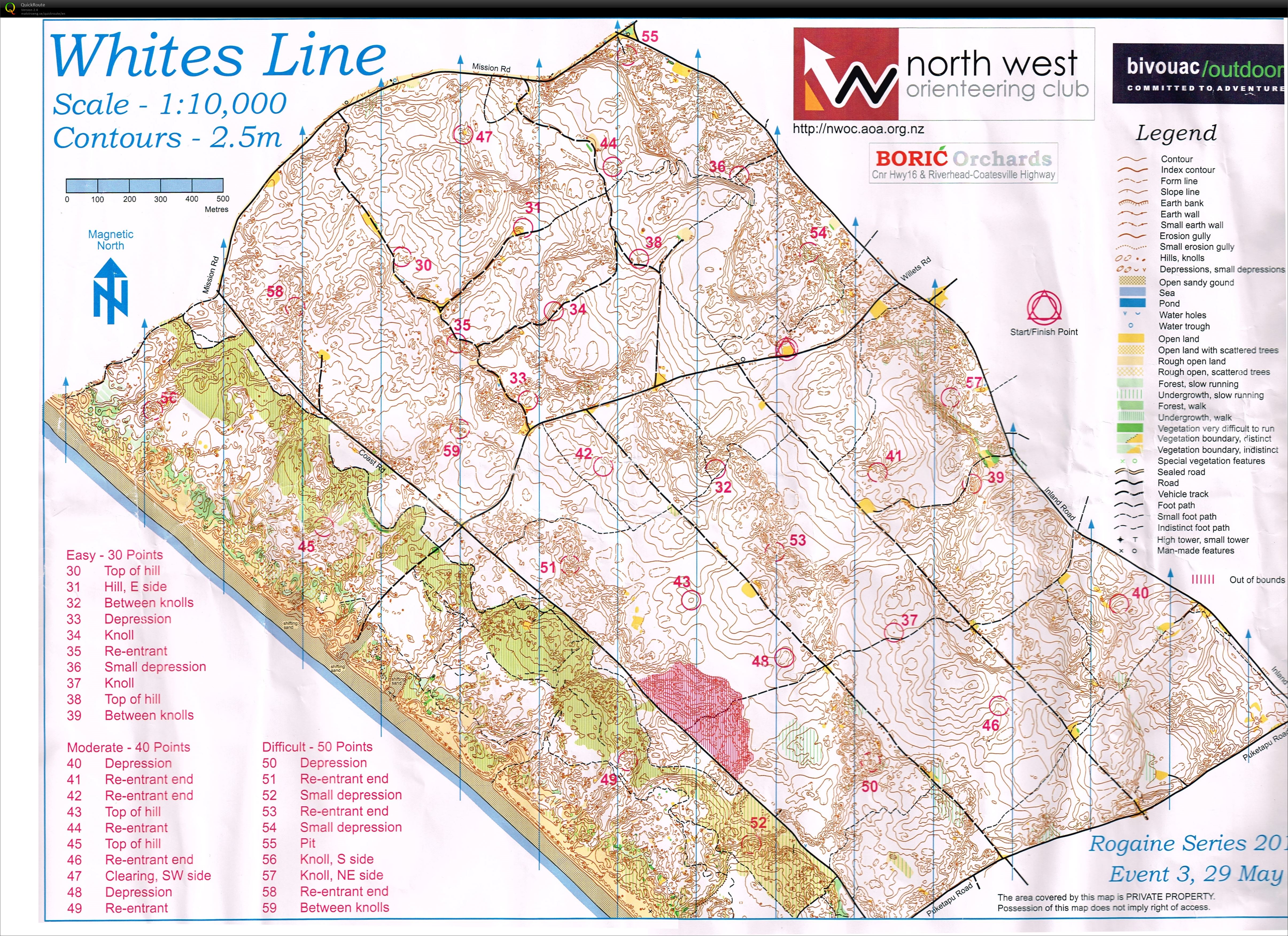 NWOC Rogaine Series #3 (2016-05-28)