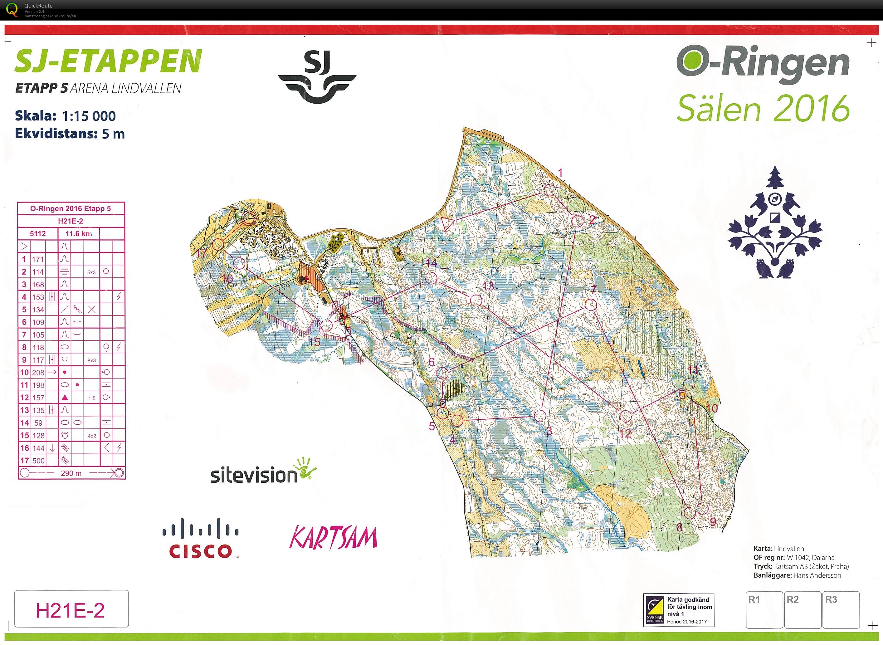 O-Ringen 2016 Etapp 5 (29-07-2016)