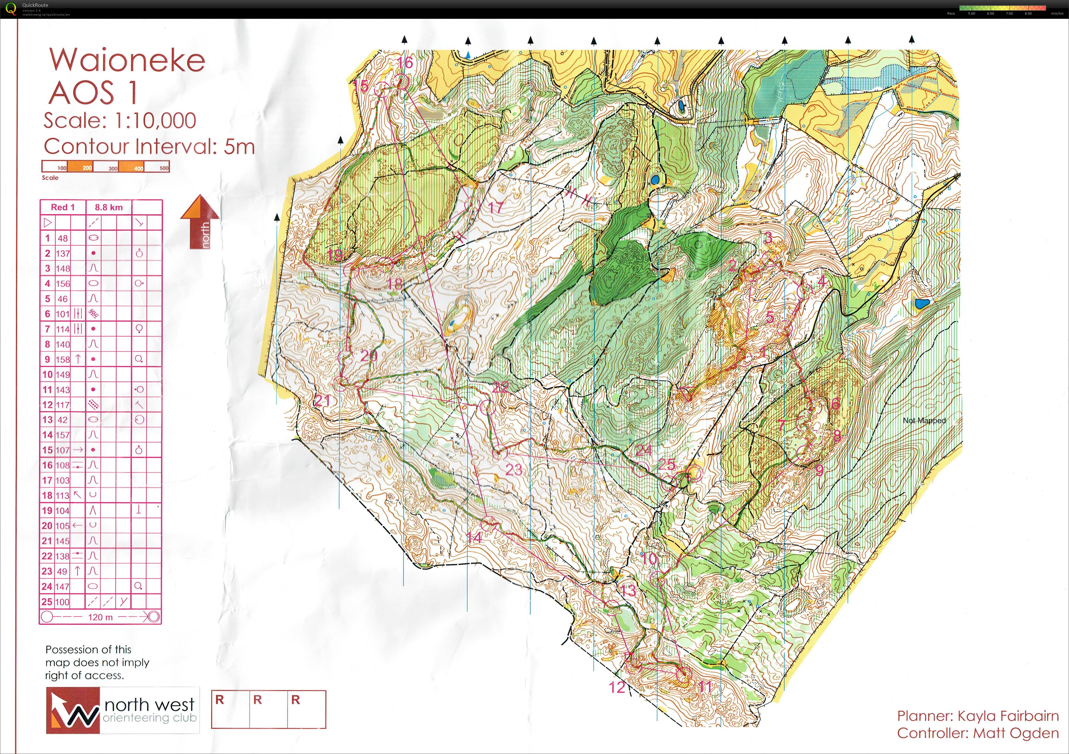 Auckland Orienteering Series 1 (2017-03-18)