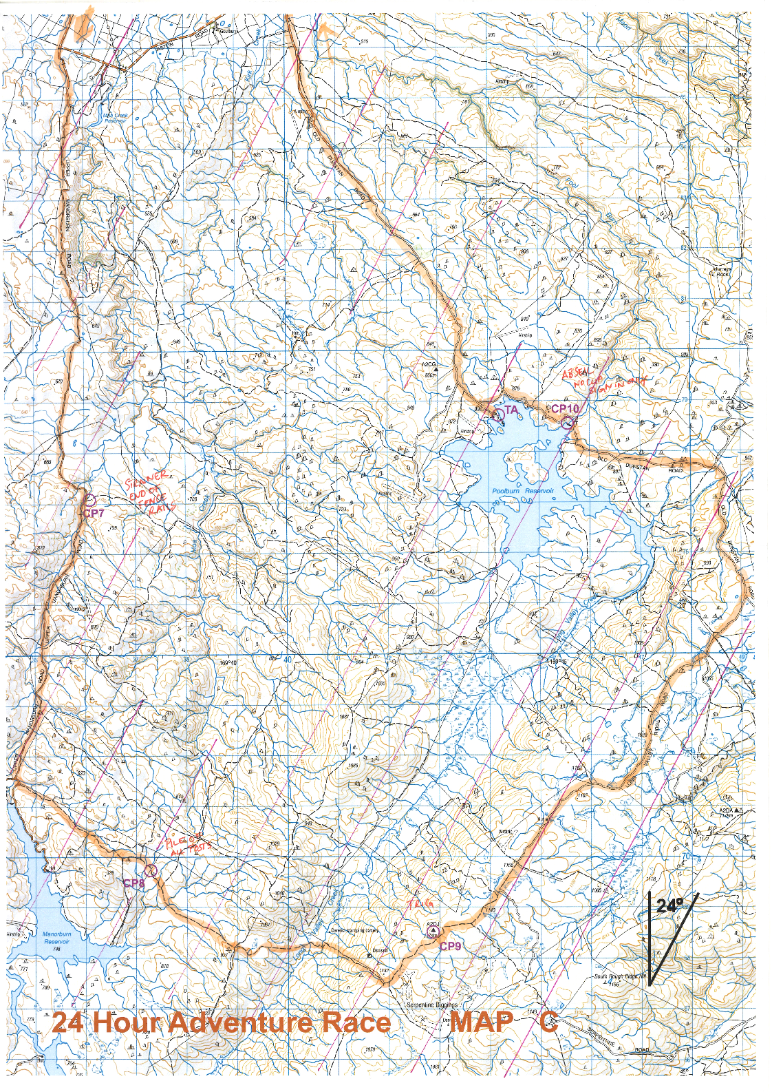 SLMC 24hr Adventure Race Map C (2017-11-17)