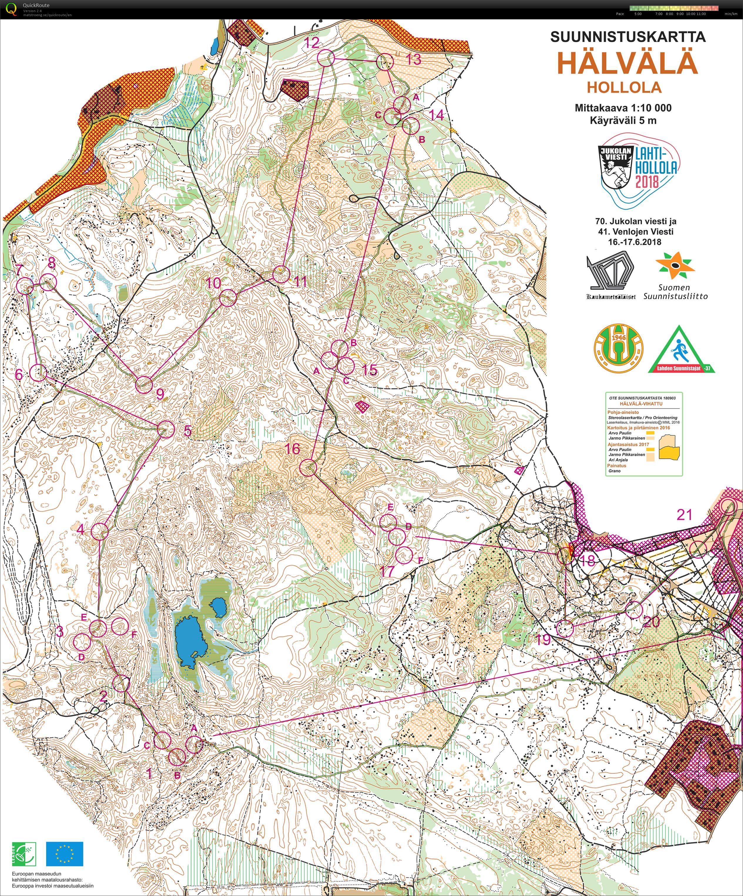 Jukola Leg 2 (17-06-2018)