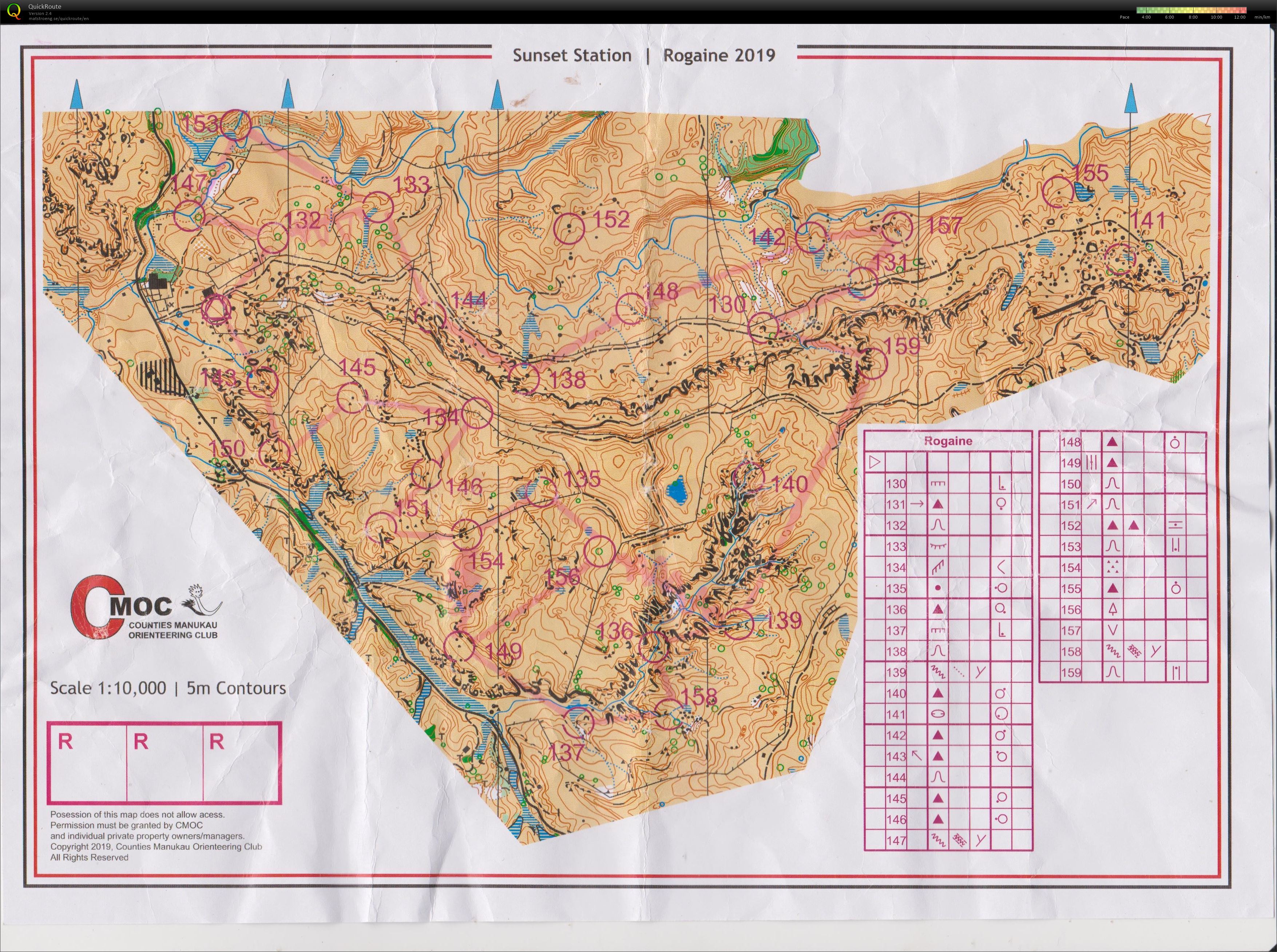 Counties Rogaine (26/05/2019)