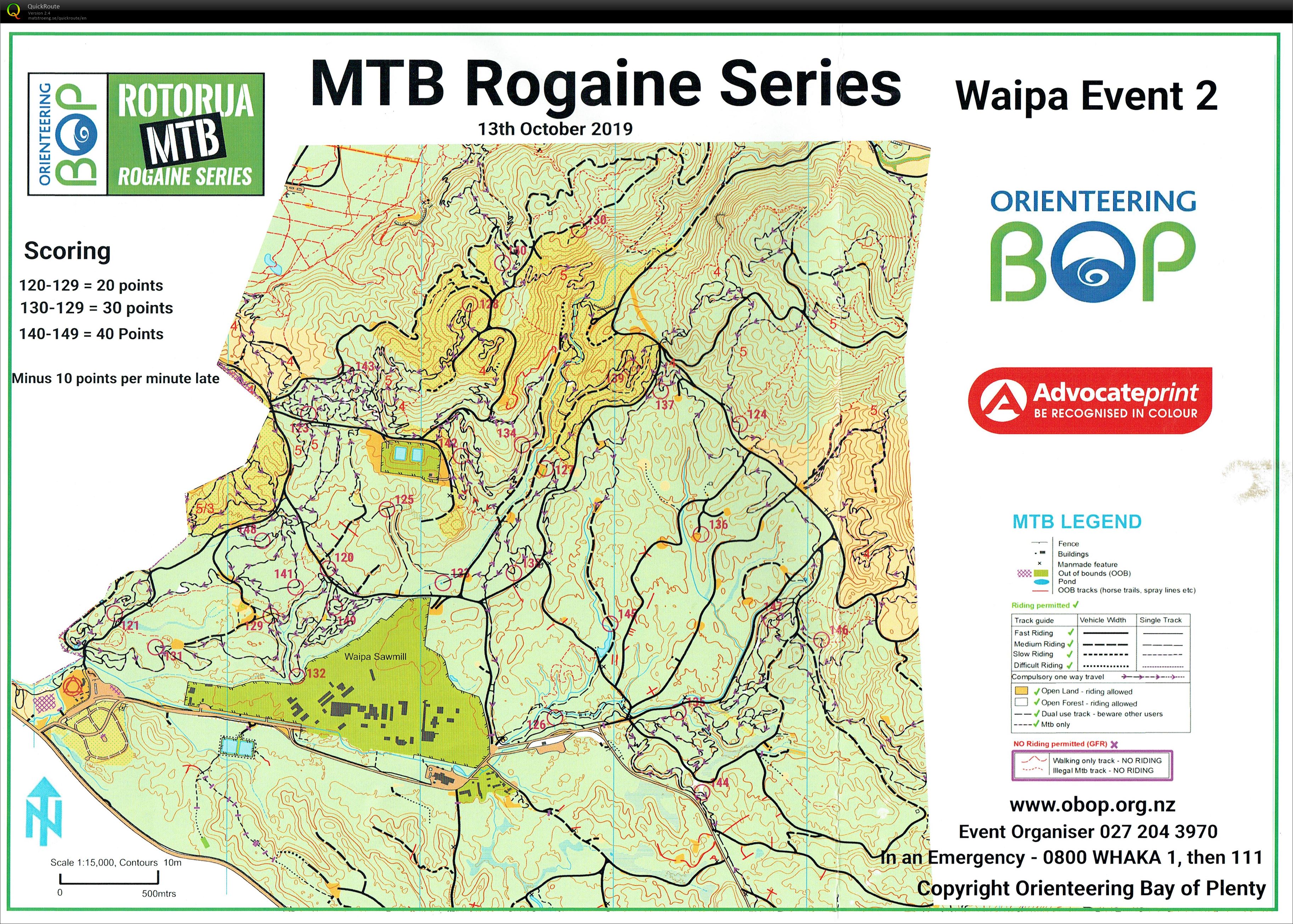 MTB Rogaine Series - Event 2 (2019-10-12)