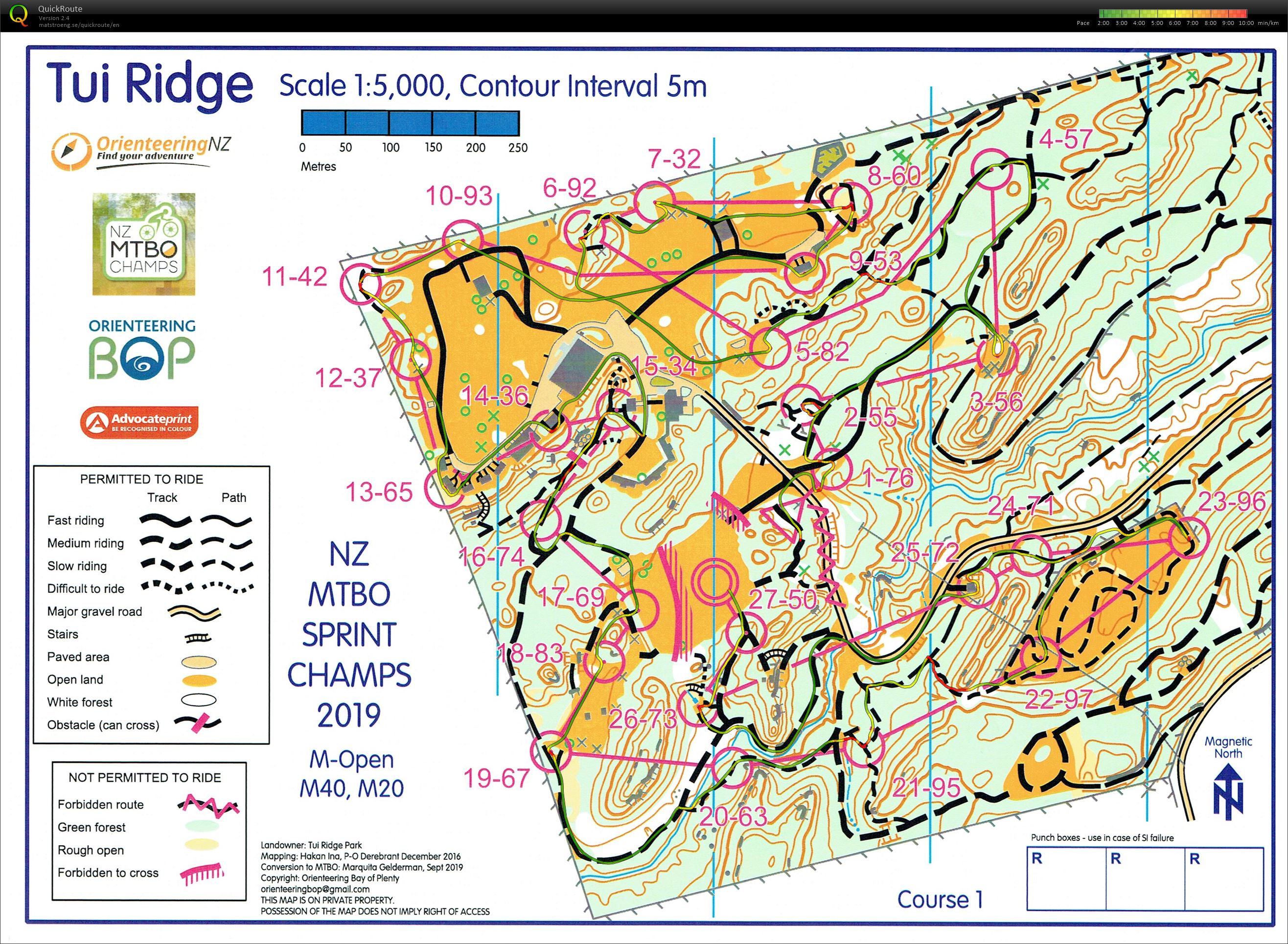 NZ MtBO Champs - Sprint (2019-11-09)