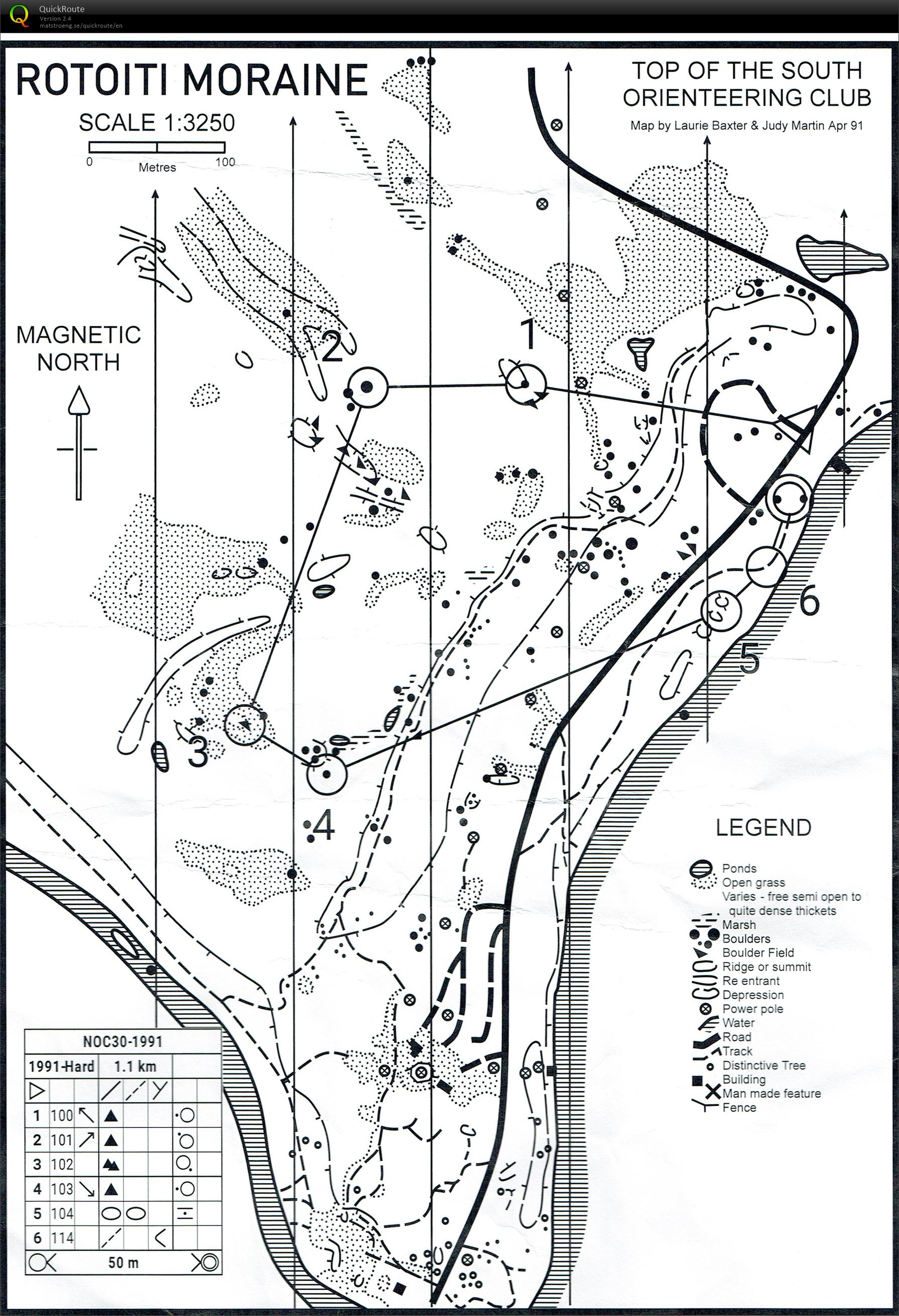 NOC30 - Loop 4 - 1991 Map (18-06-2022)