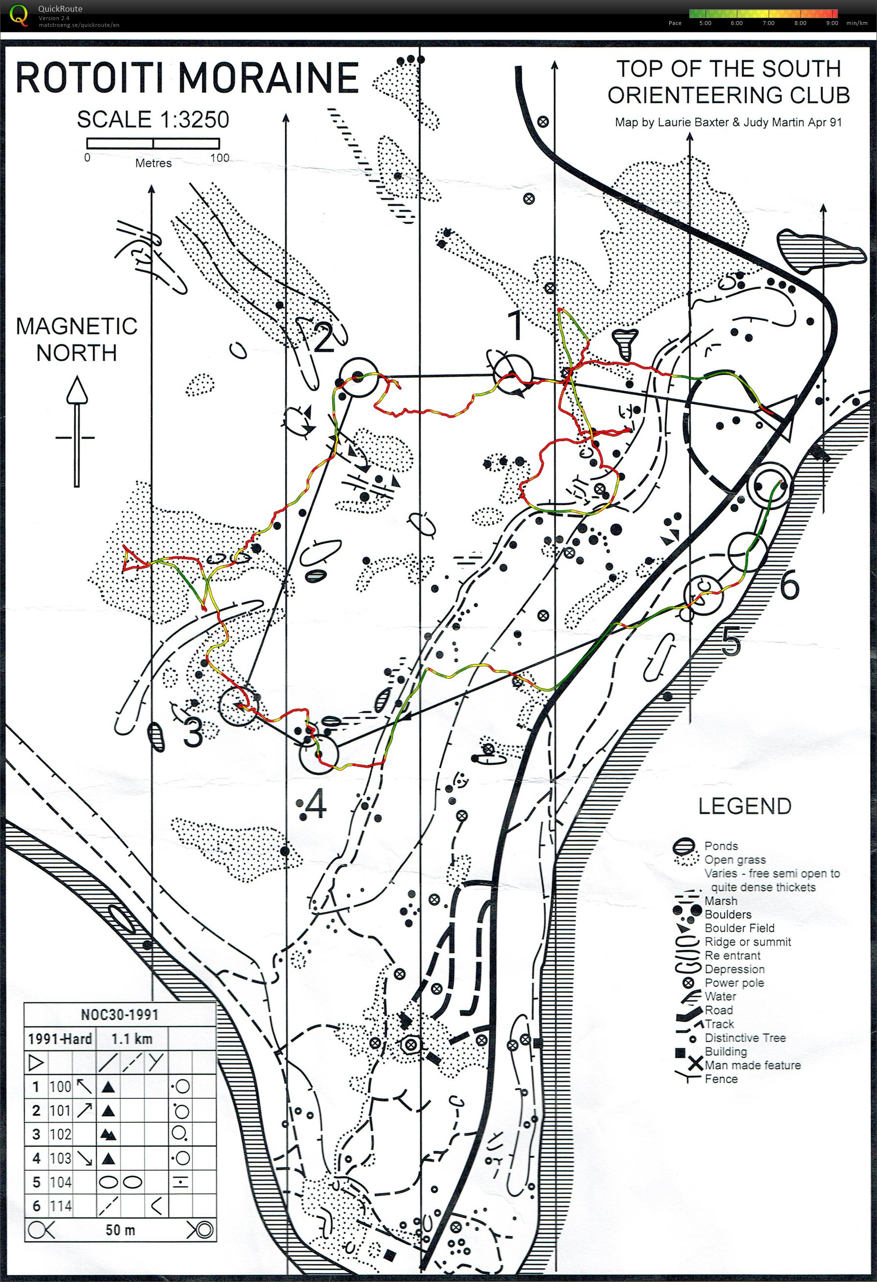 NOC30 - Loop 4 - 1991 Map (18/06/2022)
