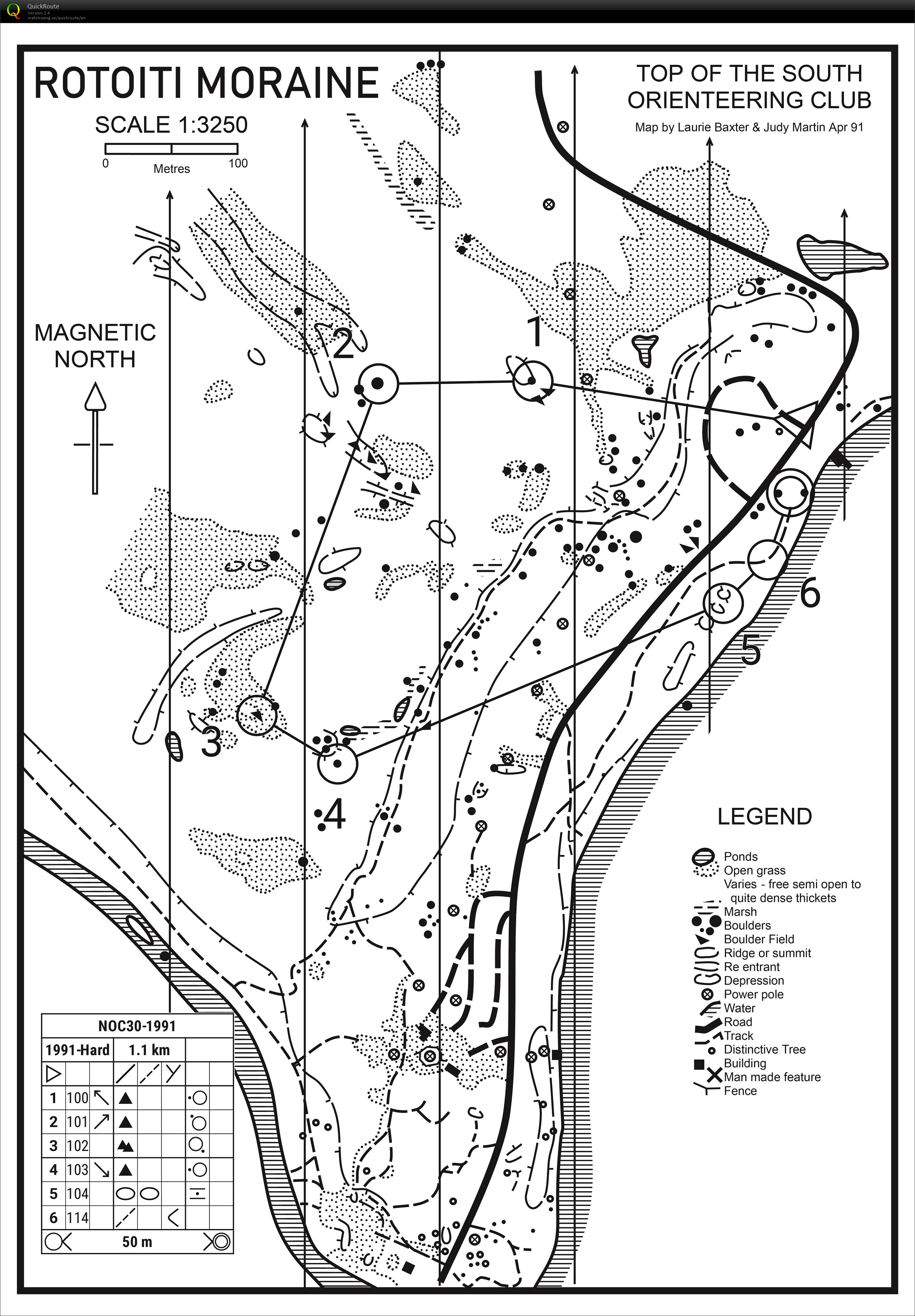 NOC30 - Loop 4 - 1991 Map (18-06-2022)