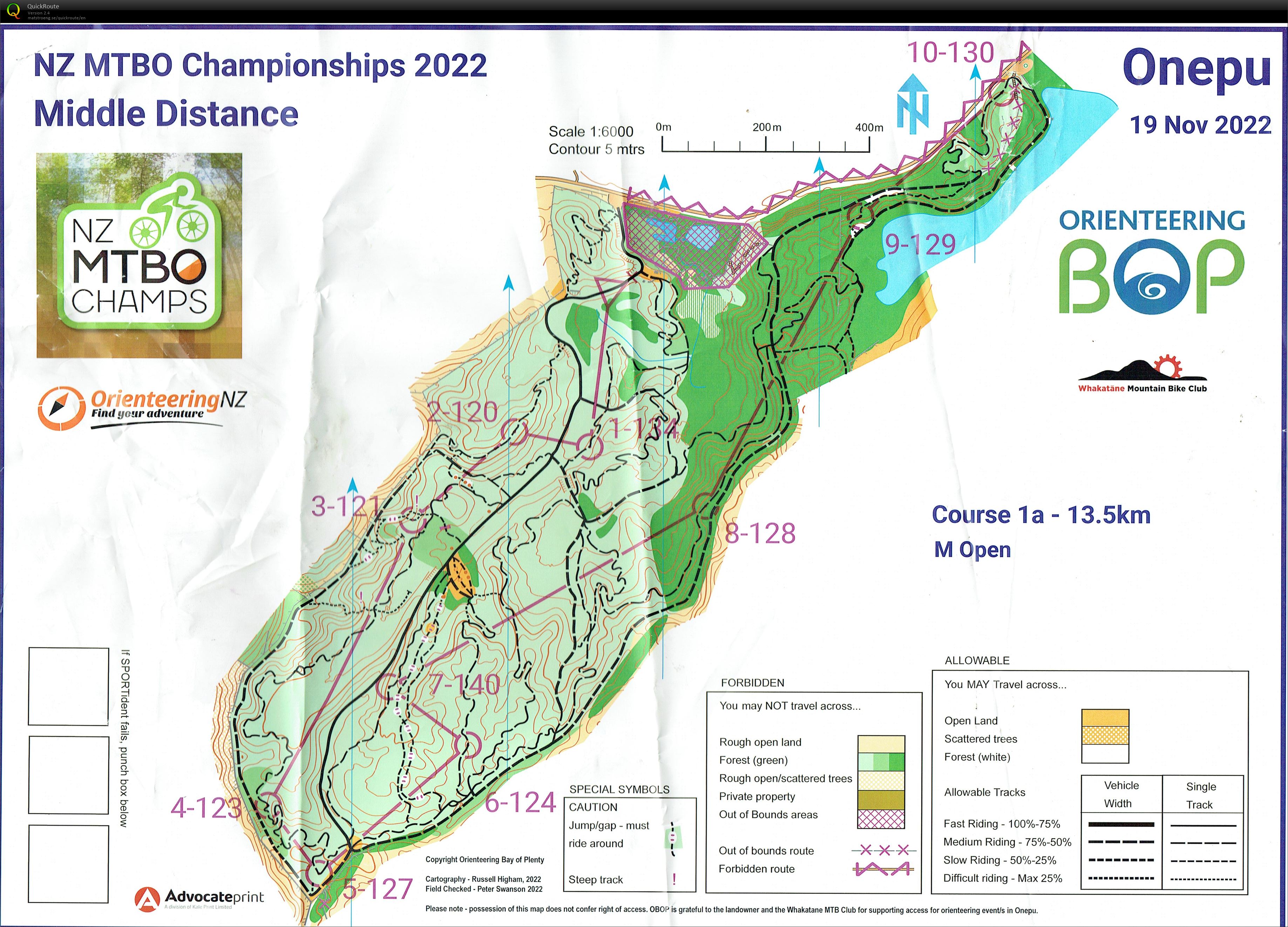 NZ MtBO Champs 2022 - Middle - Part 1 (18/11/2022)