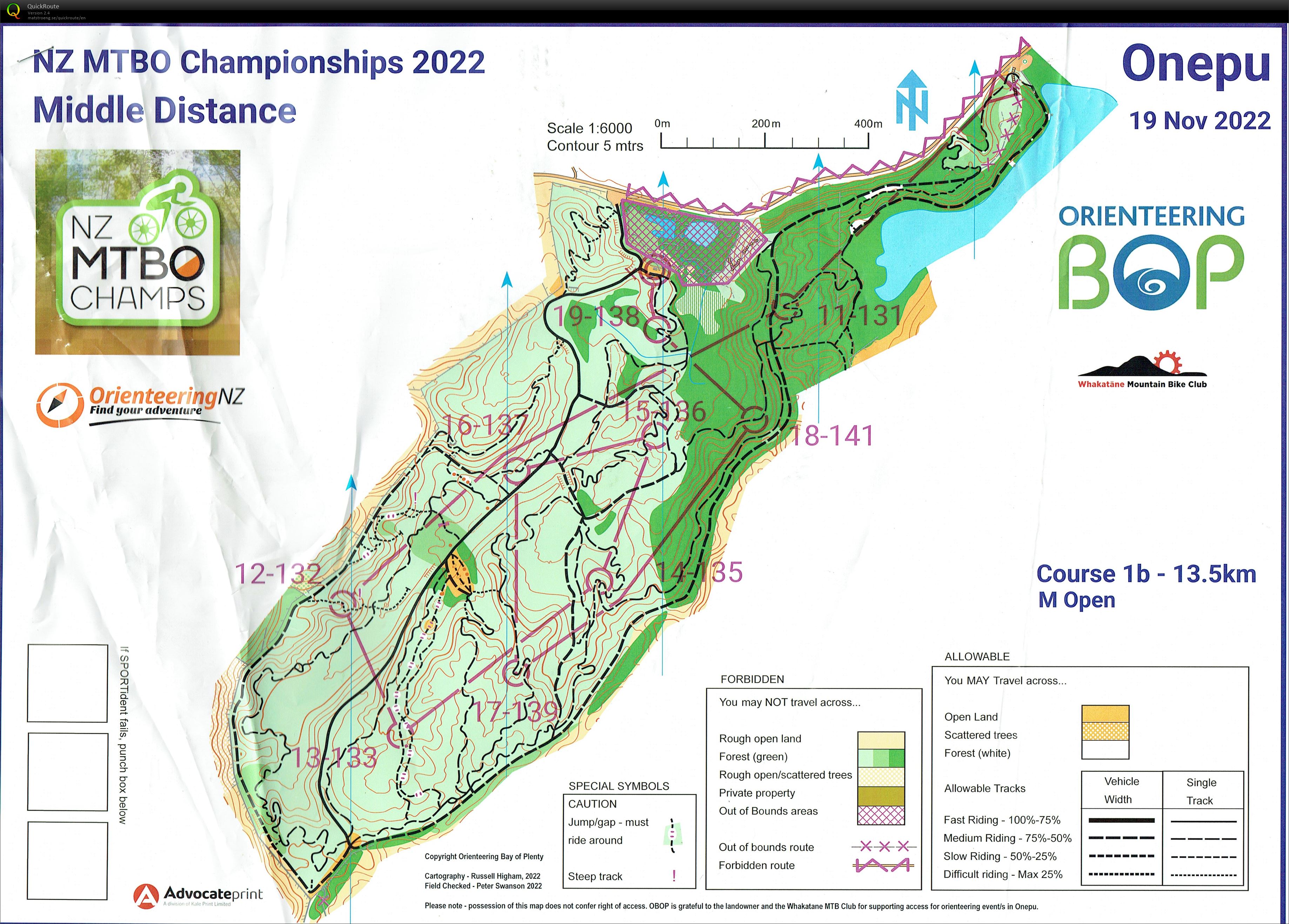 NZ MtBO Champs 2022 - Middle - Part 2 (2022-11-18)