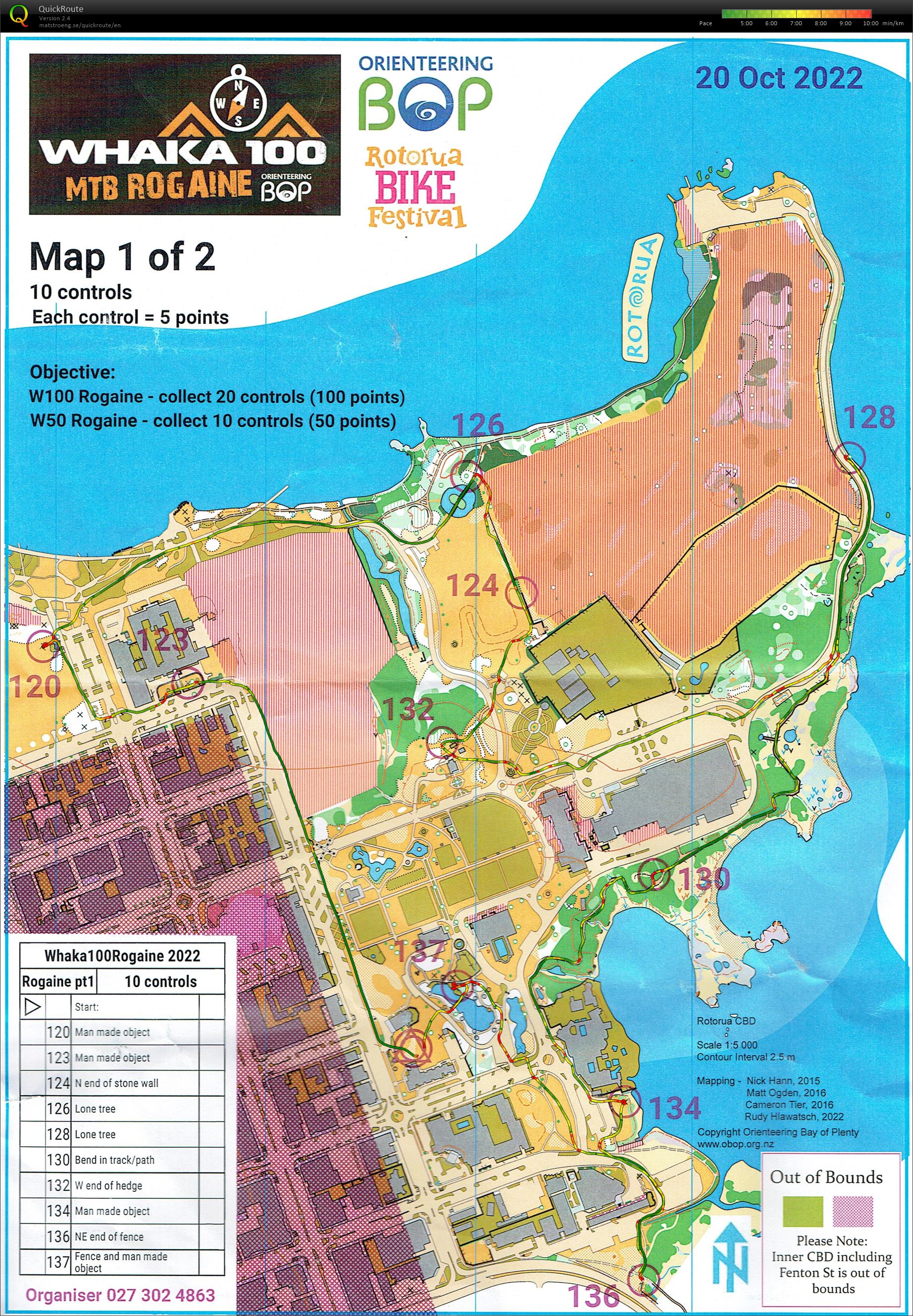 Whaka100Rogaine - Part 1 (2022-10-20)