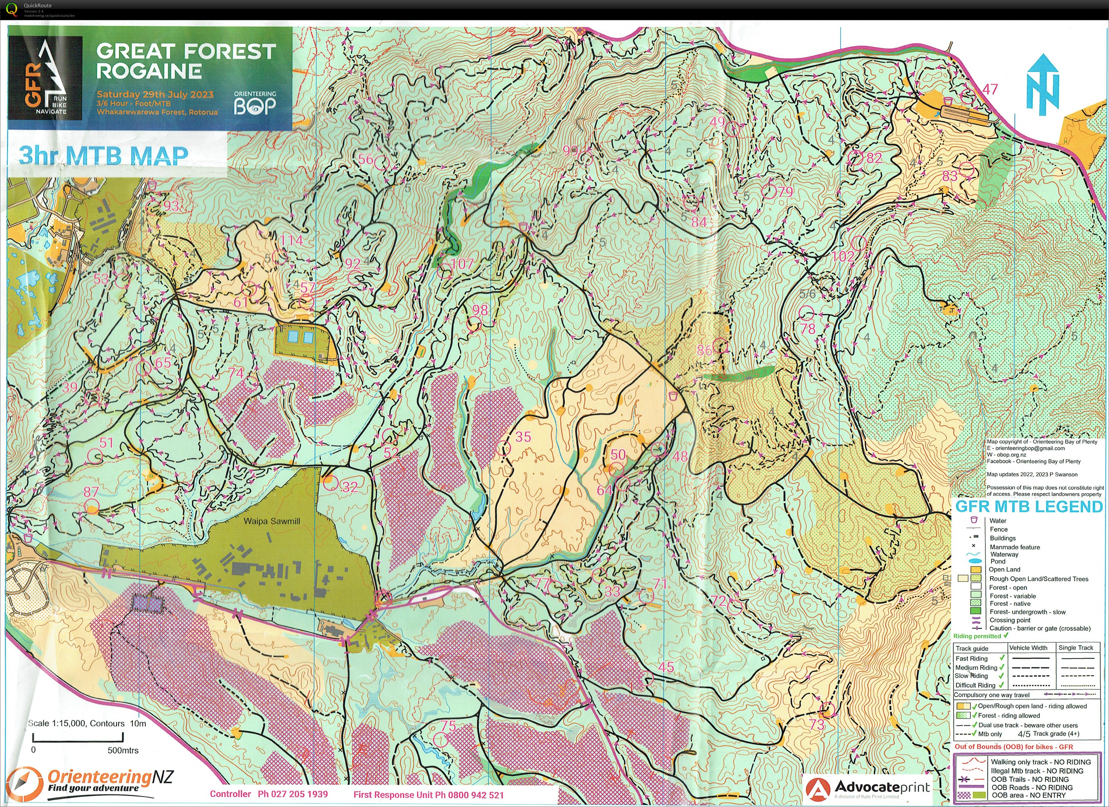 Great Forest Rogaine 2023 - 3Hr Mt Bike (29/07/2023)