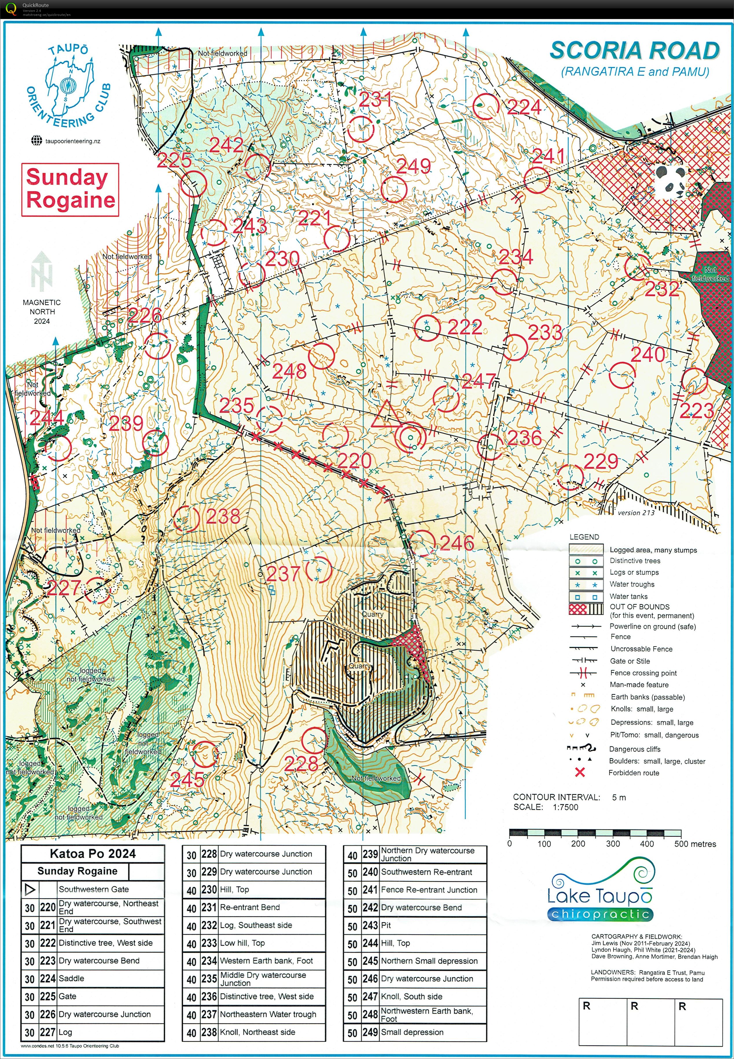 Katoa Po Rogaine (2024-03-09)