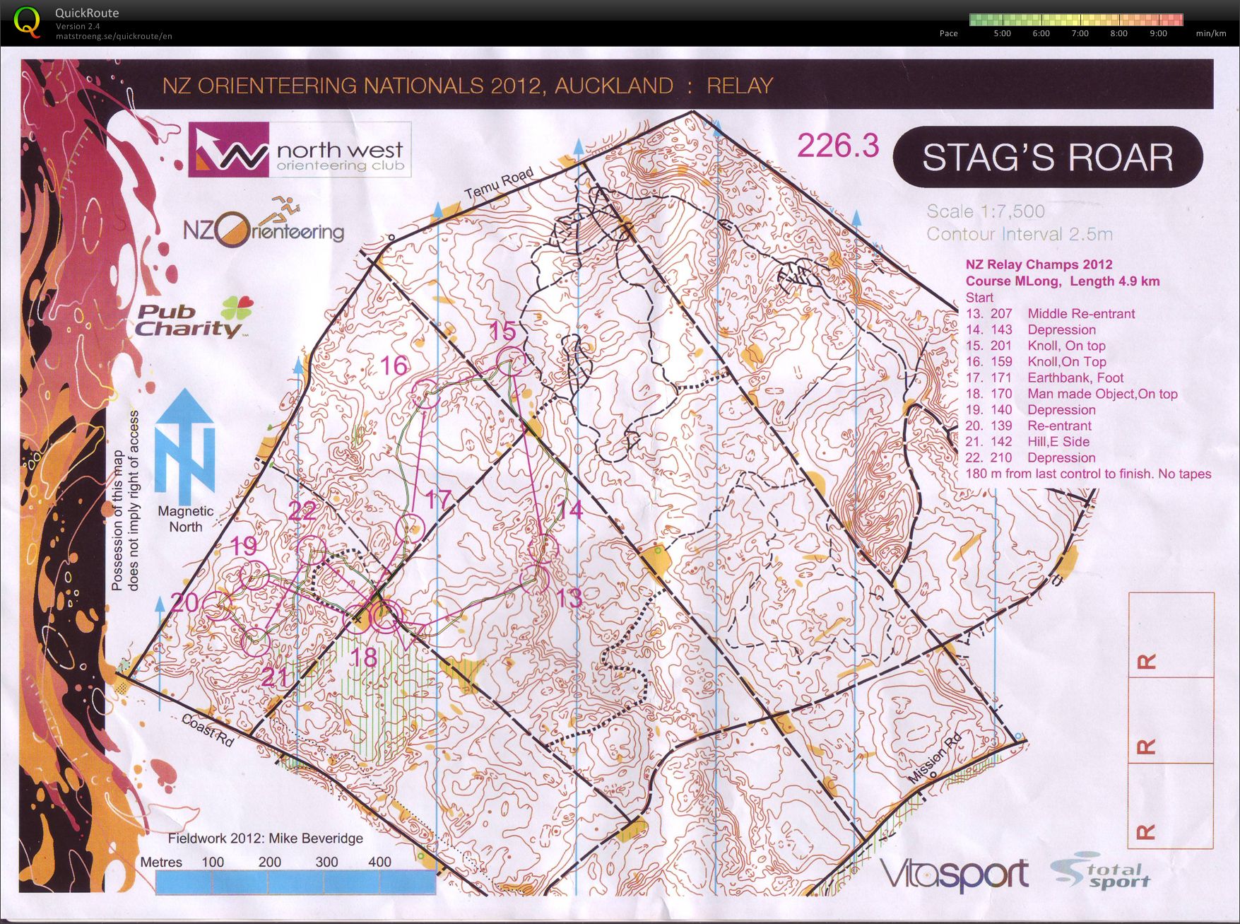 Nationals Relay, map 2 (08.04.2012)