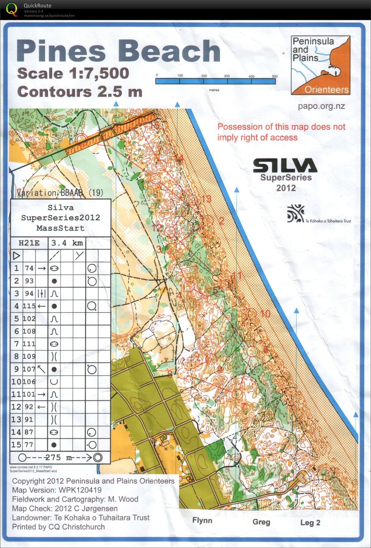 Canterbury Super Series Loops - Map 2 (21-04-2012)