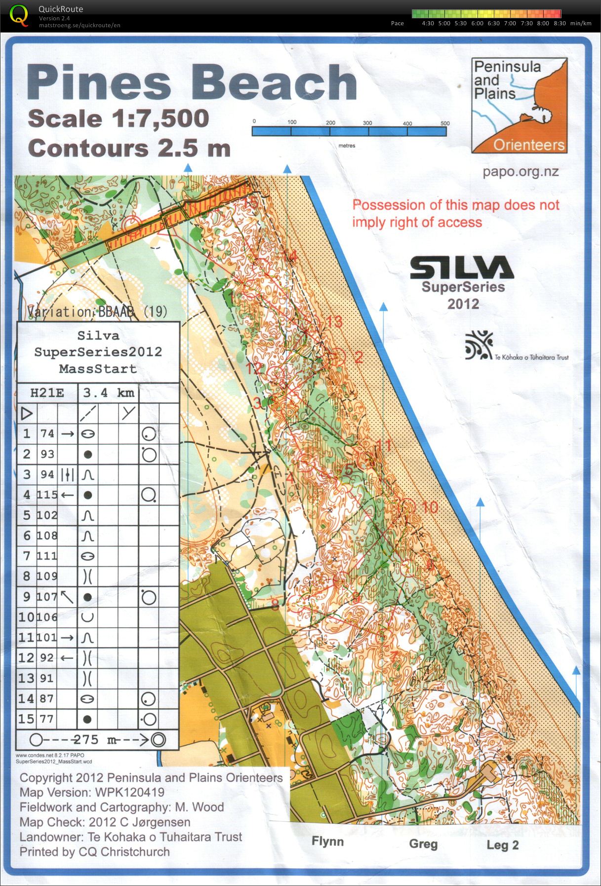 Canterbury Super Series Loops - Map 2 (21/04/2012)