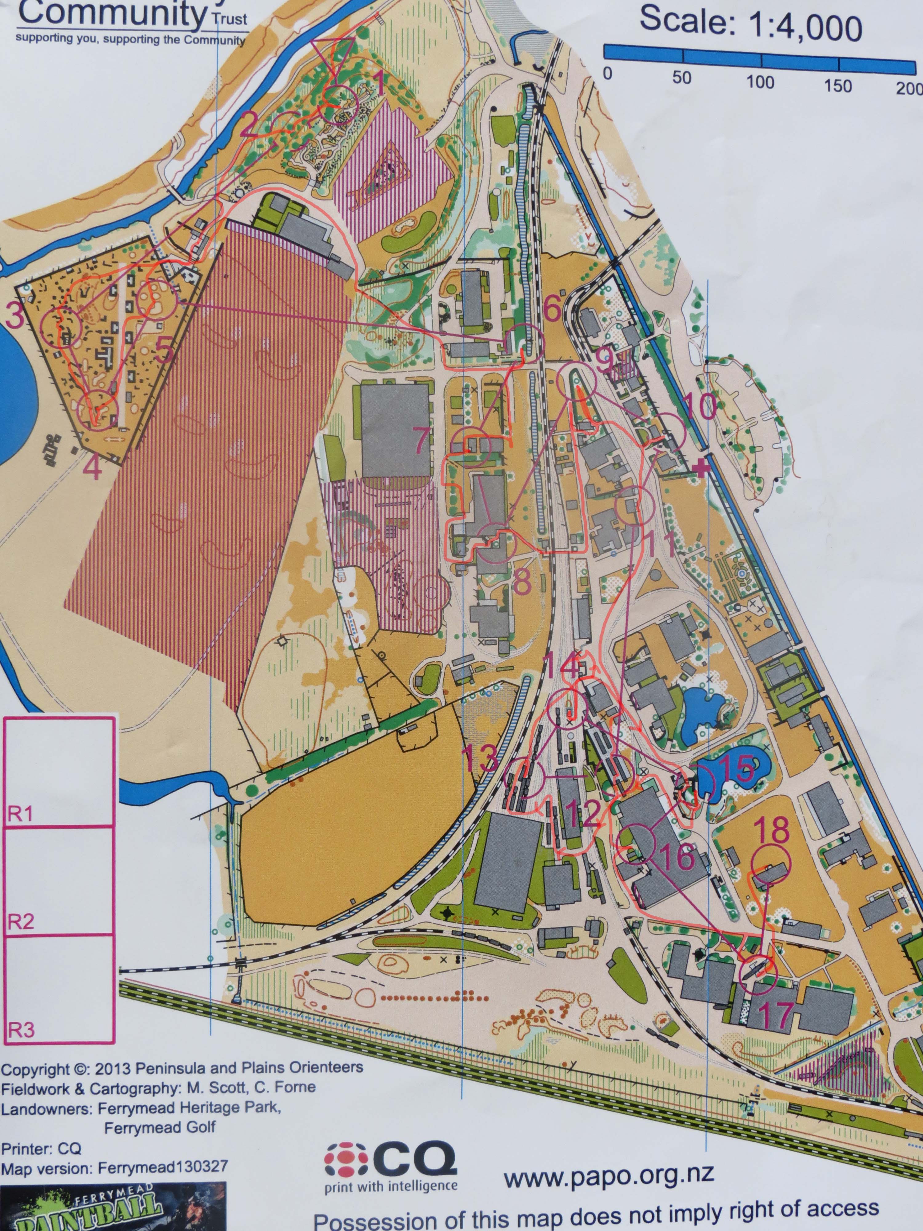 Nationals 2013 Sprint Map 1 (2013-03-29)