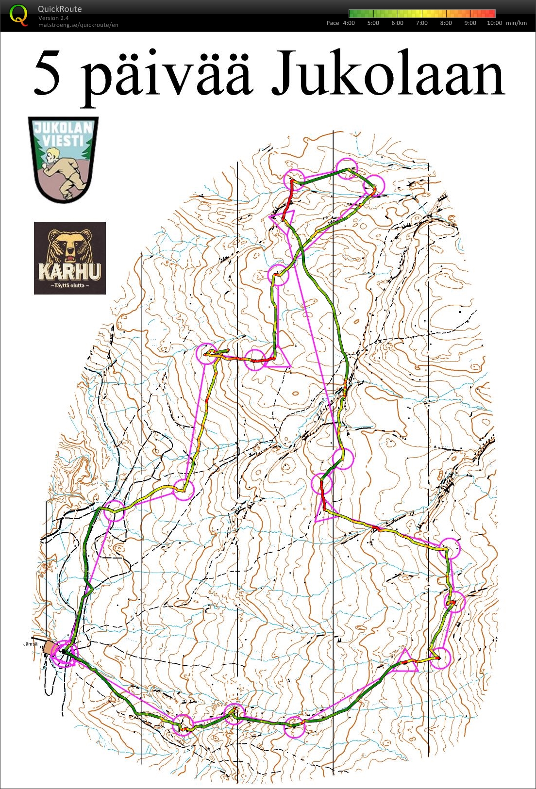 Jukola intervals (10/06/2013)