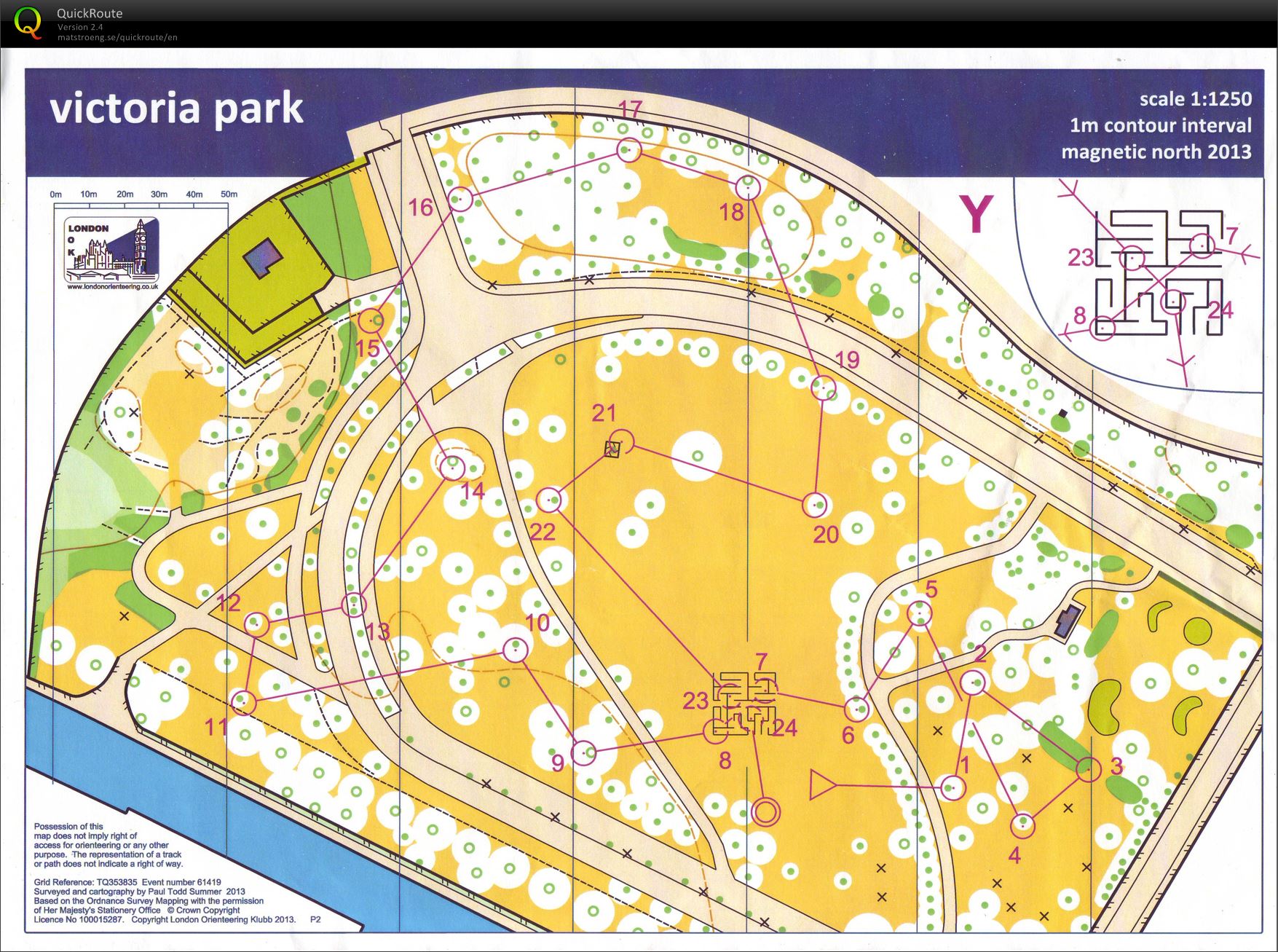 Victoria Park Ultrasprint loop Y (21.09.2013)