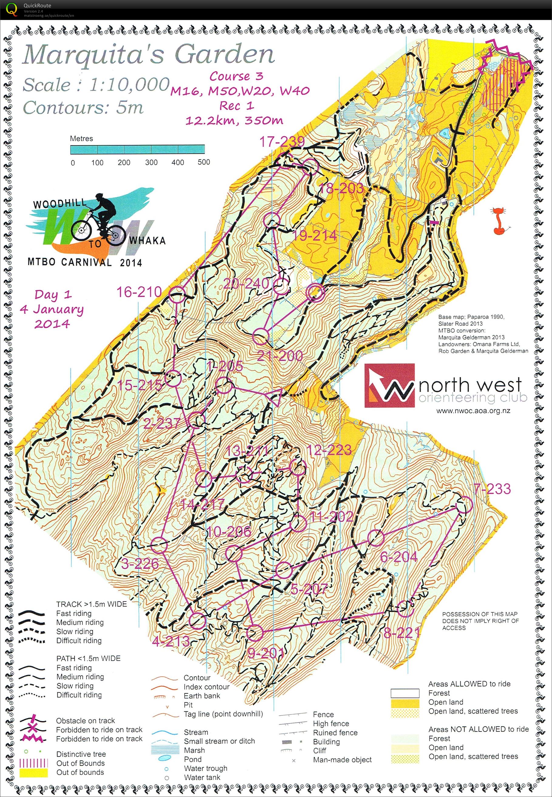 W2W MtbO - Day 1 (04.01.2014)