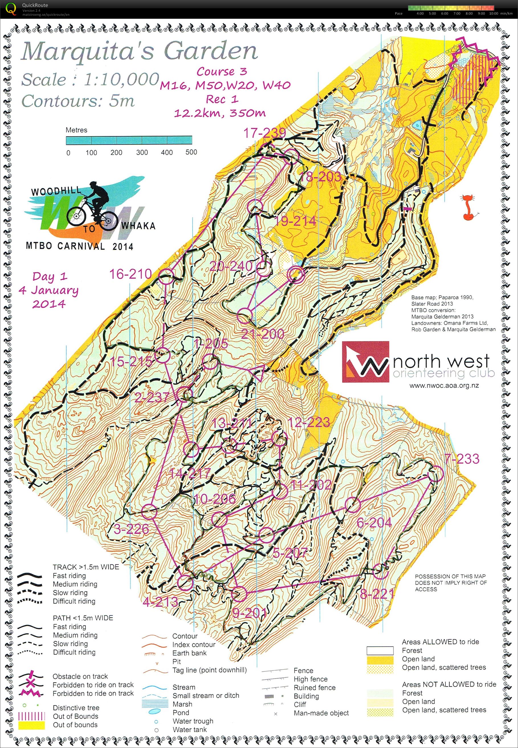 W2W MtbO - Day 1 (2014-01-04)