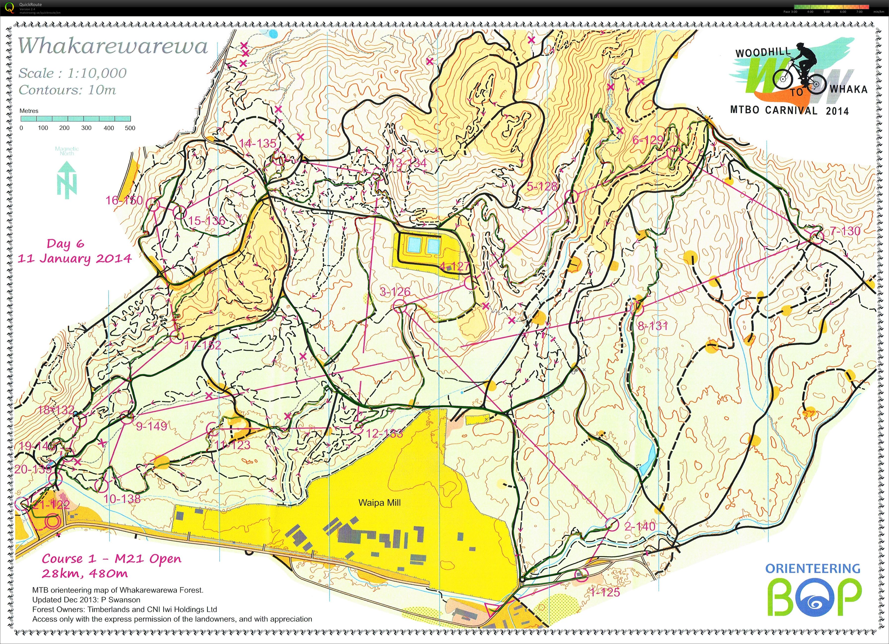 W2W MtbO - Day 6 (10-01-2014)