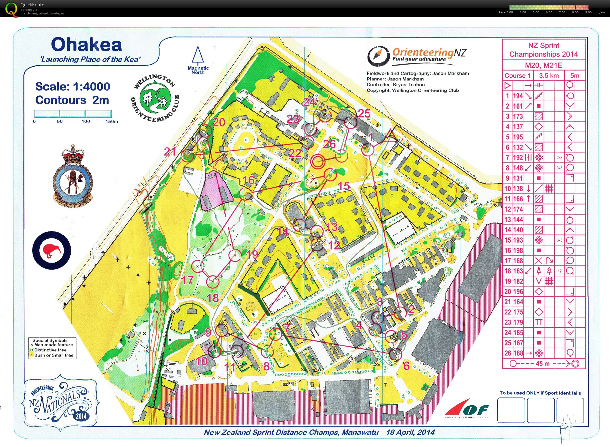 NZ Orienteering Champs - Sprint Distance (18.04.2014)