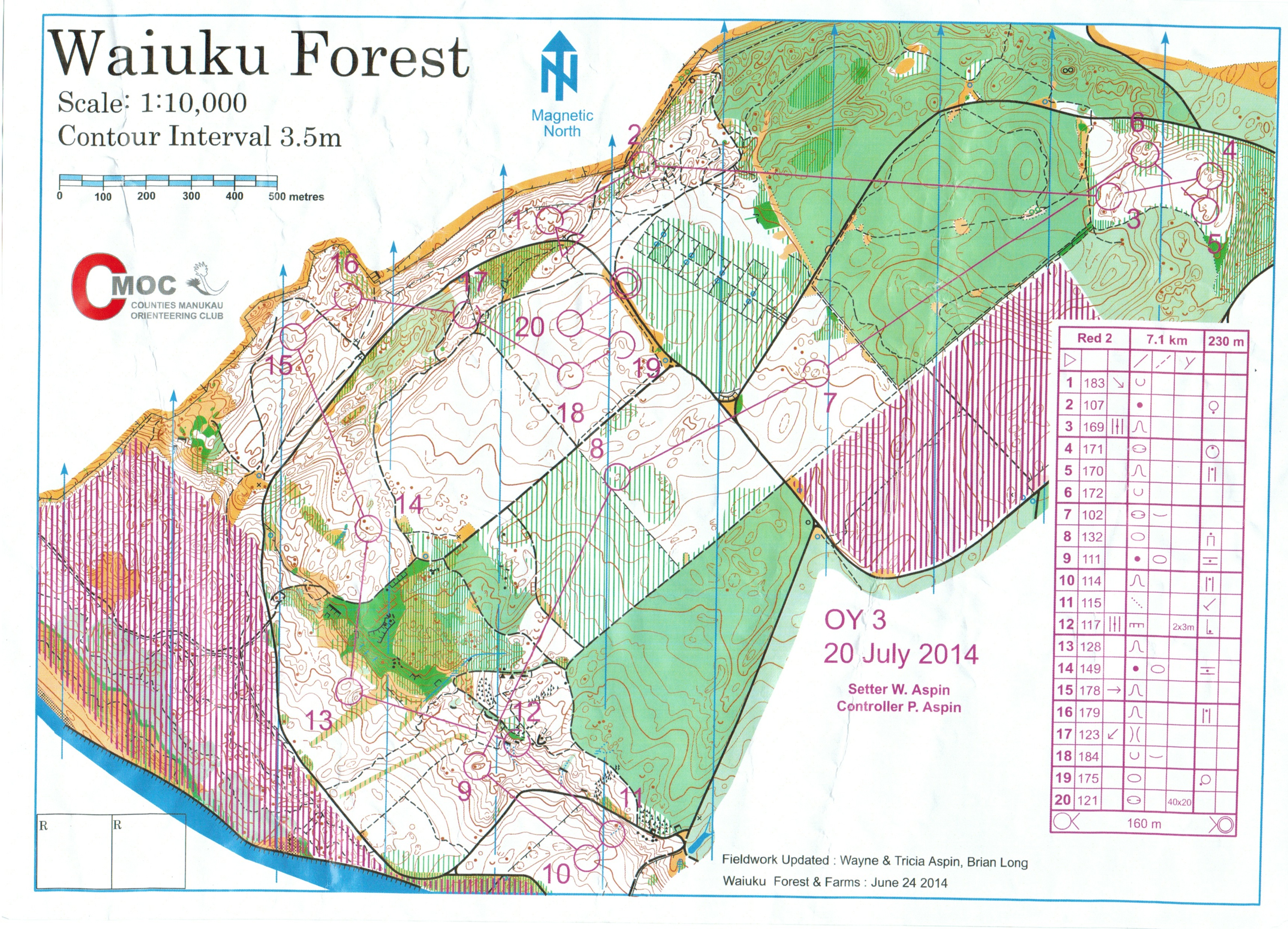 JWOC Waiuku OY3 (20.07.2014)