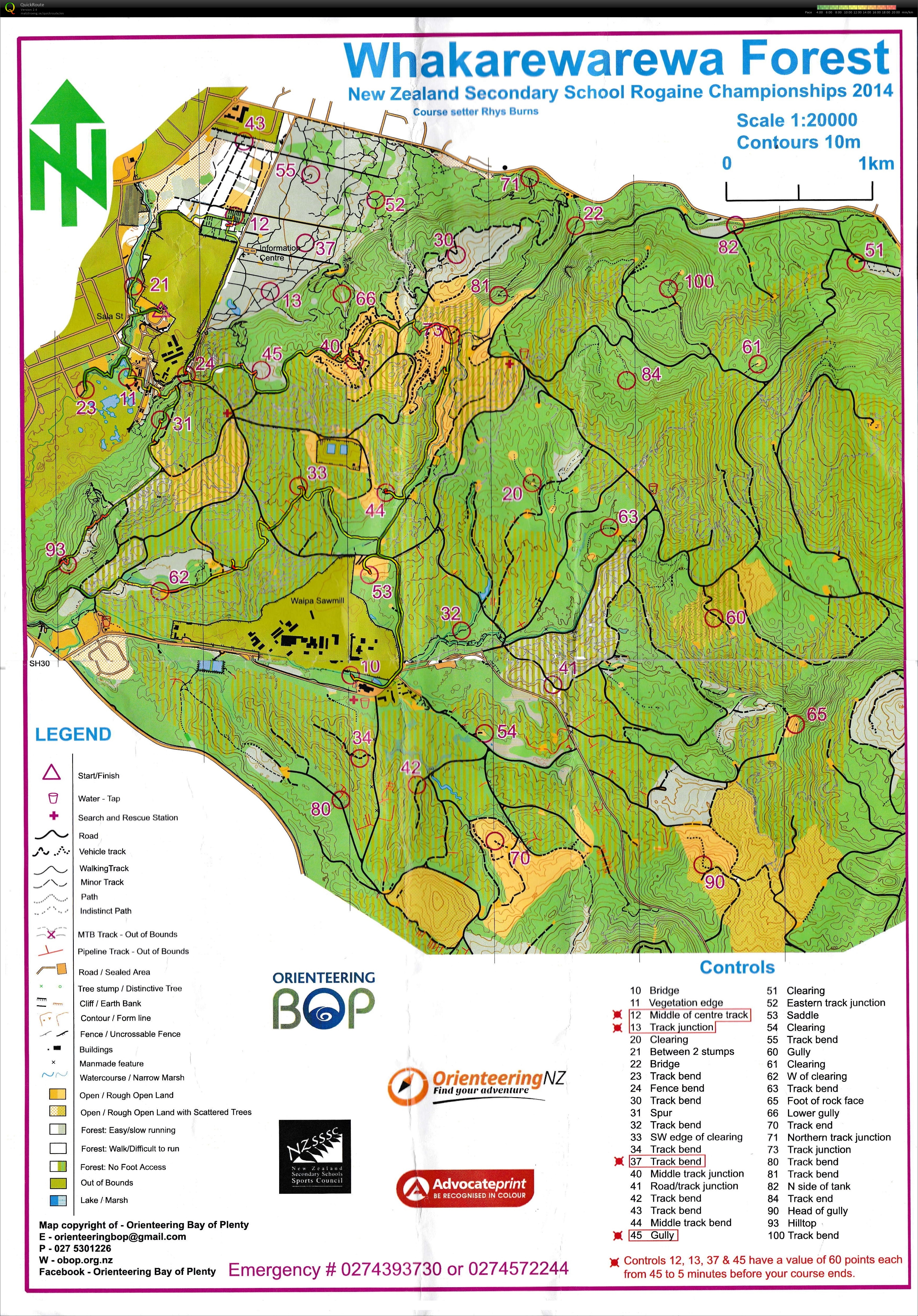 NZSS Rogaine (2014-08-09)