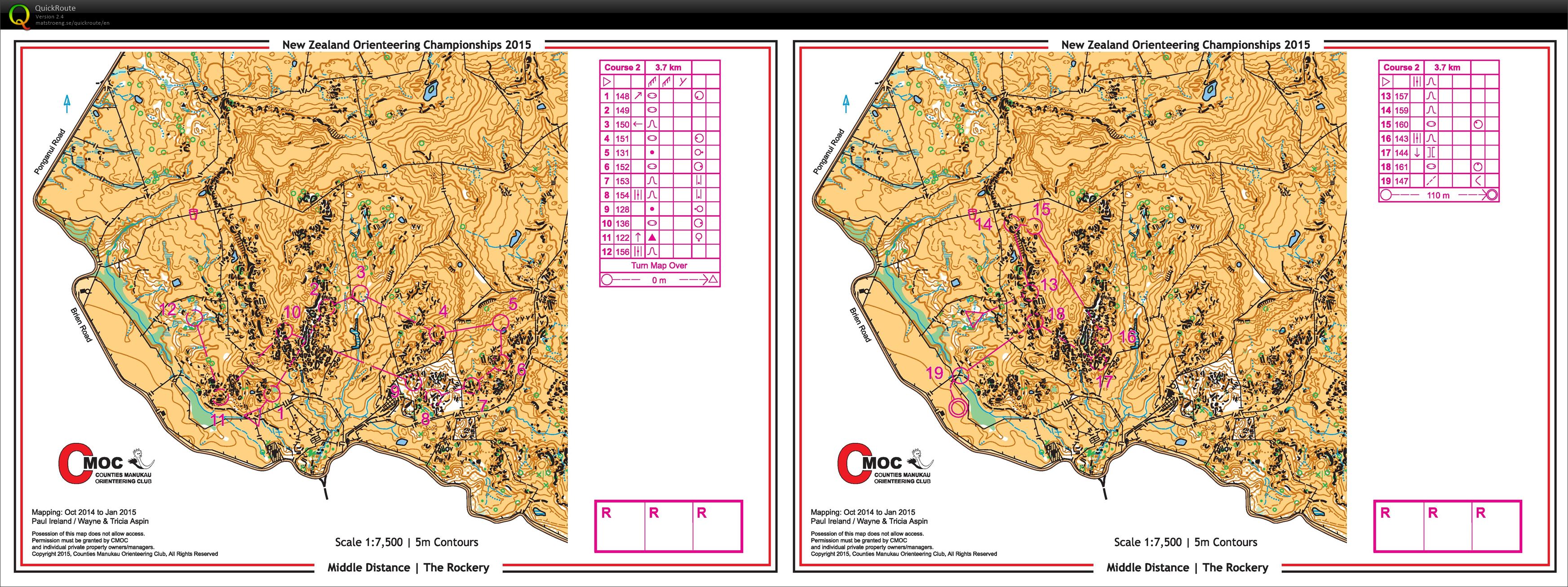 NZ Orienteering Champs - Middle (2015-04-03)