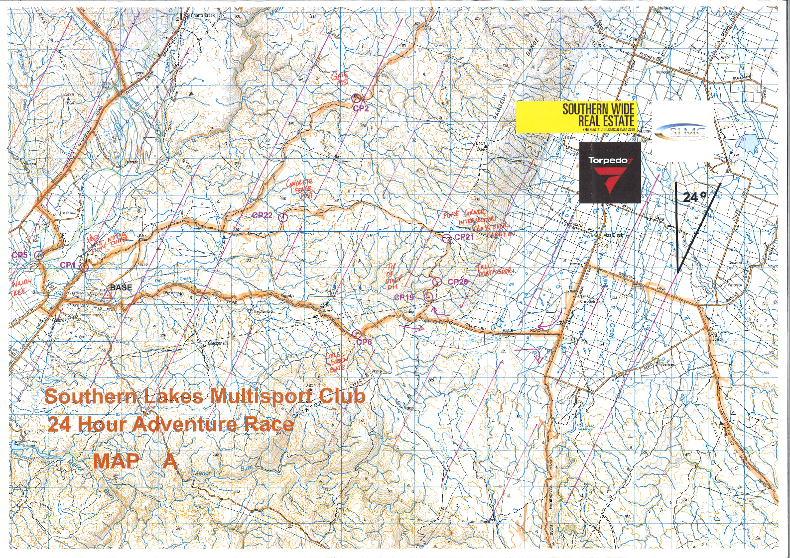SLMC 24hr Adventure Race Map A (17/11/2017)