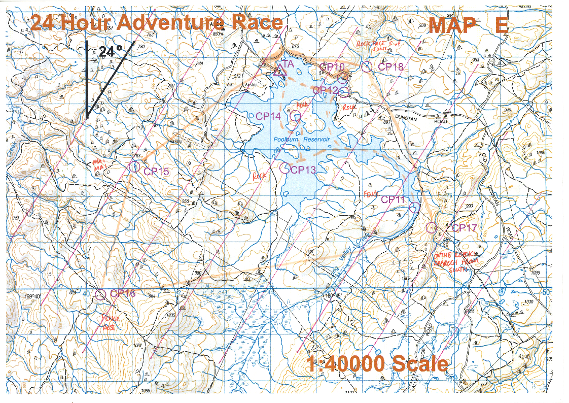 SLMC 24hr Adventure Race Map E (17/11/2017)