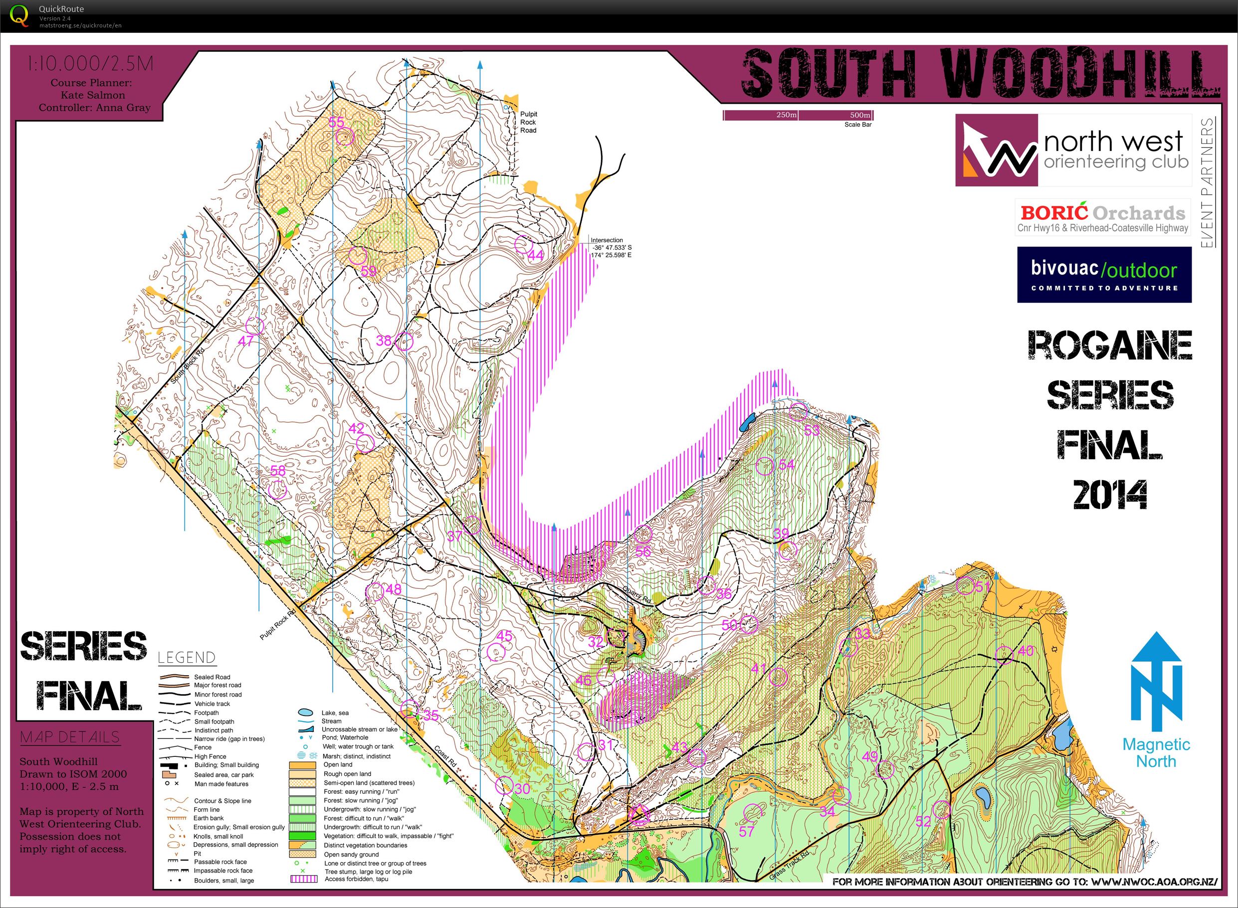 Rogaine Series - Part 4 - South Woodhill (08-06-2014)